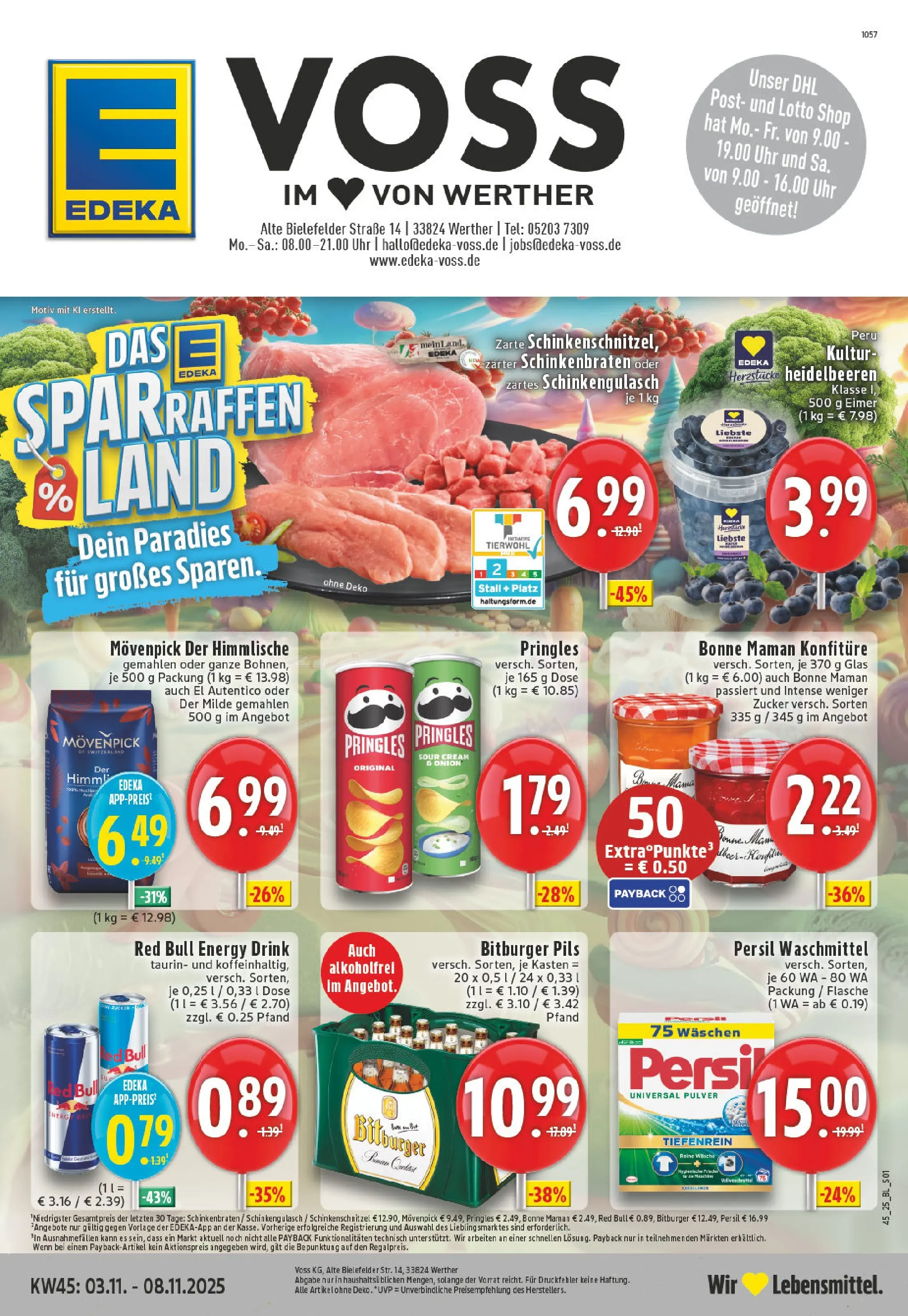Edeka prospekt Werther	 (ab 02.11.2025) » Angebote Online | Seite: 1 | Produkte: Energy, Pils, Waschmittel, Uhr