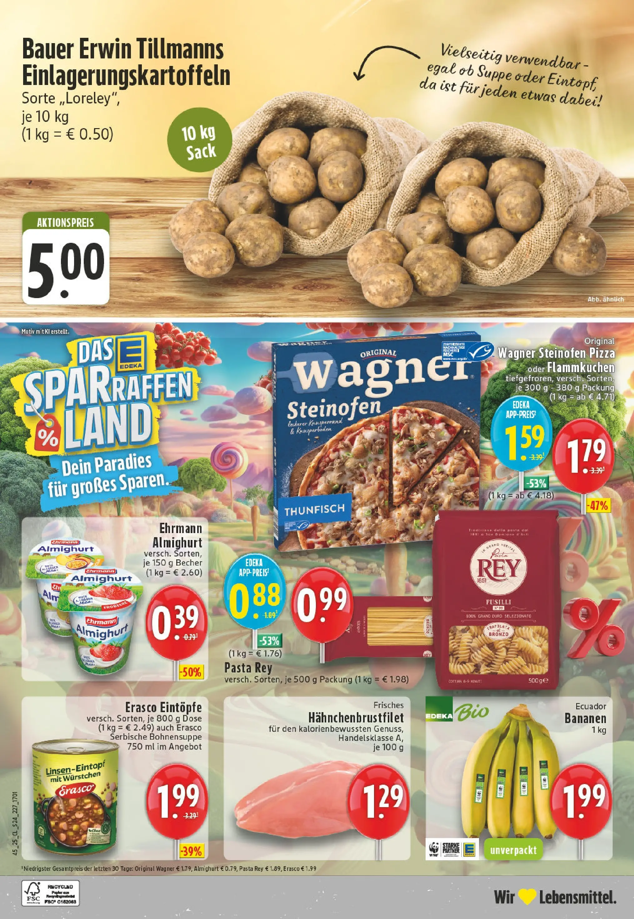 Edeka prospekt Leichlingen-Witzhelden	 (ab 02.11.2025) » Angebote Online | Seite: 24 | Produkte: Thunfisch, Bananen, Pasta, Pizza