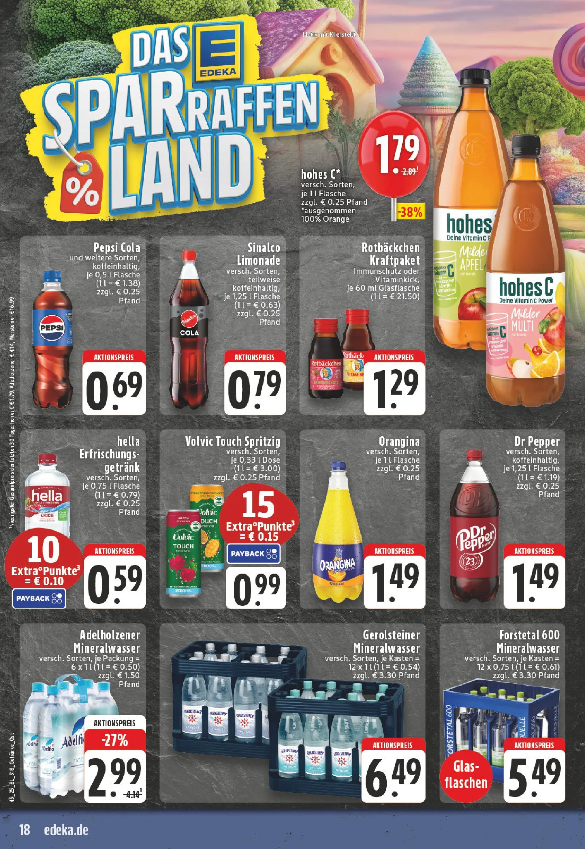 Edeka prospekt Lemgo	 (ab 02.11.2025) » Angebote Online | Seite: 18 | Produkte: Cola, Hella, Pepsi, Gerolsteiner