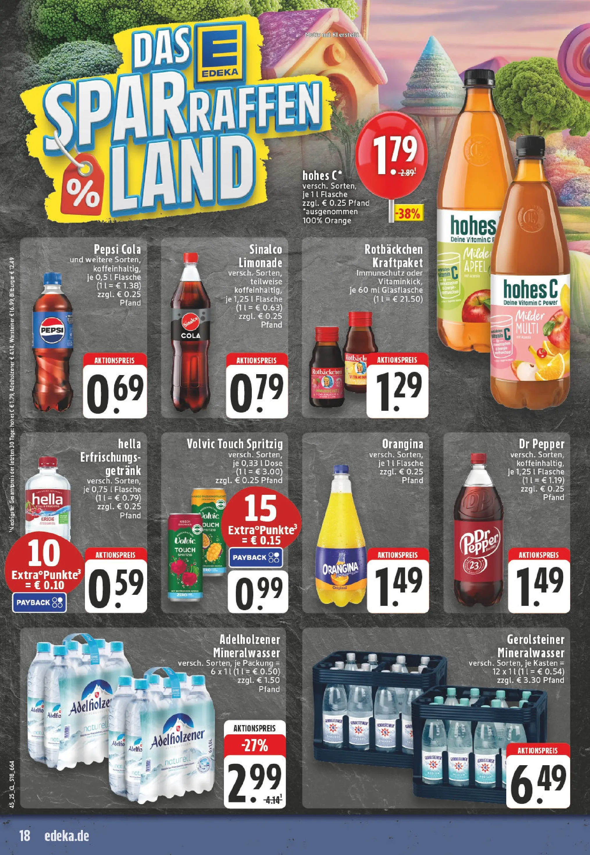 Edeka prospekt Hennef - Uckerath	 (ab 02.11.2025) » Angebote Online | Seite: 18 | Produkte: Adelholzener, Äpfel, Limonade, Hella