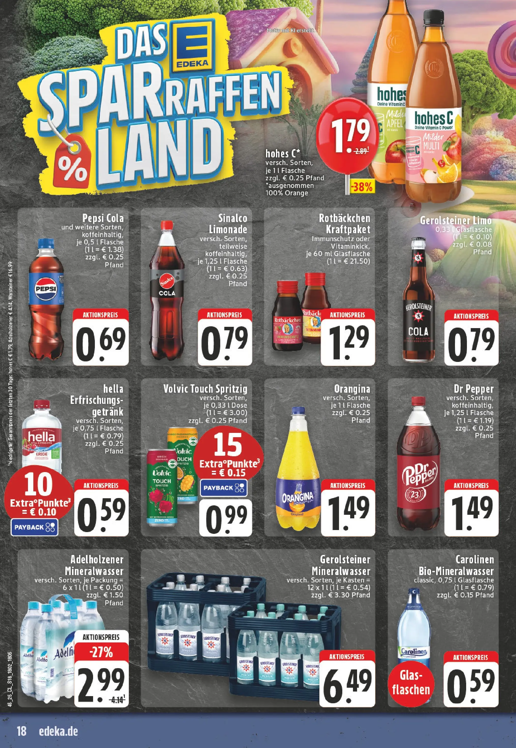 Edeka prospekt Witten-Bommern	 (ab 02.11.2025) » Angebote Online | Seite: 18 | Produkte: Hella, Pepsi, Volvic, Gerolsteiner