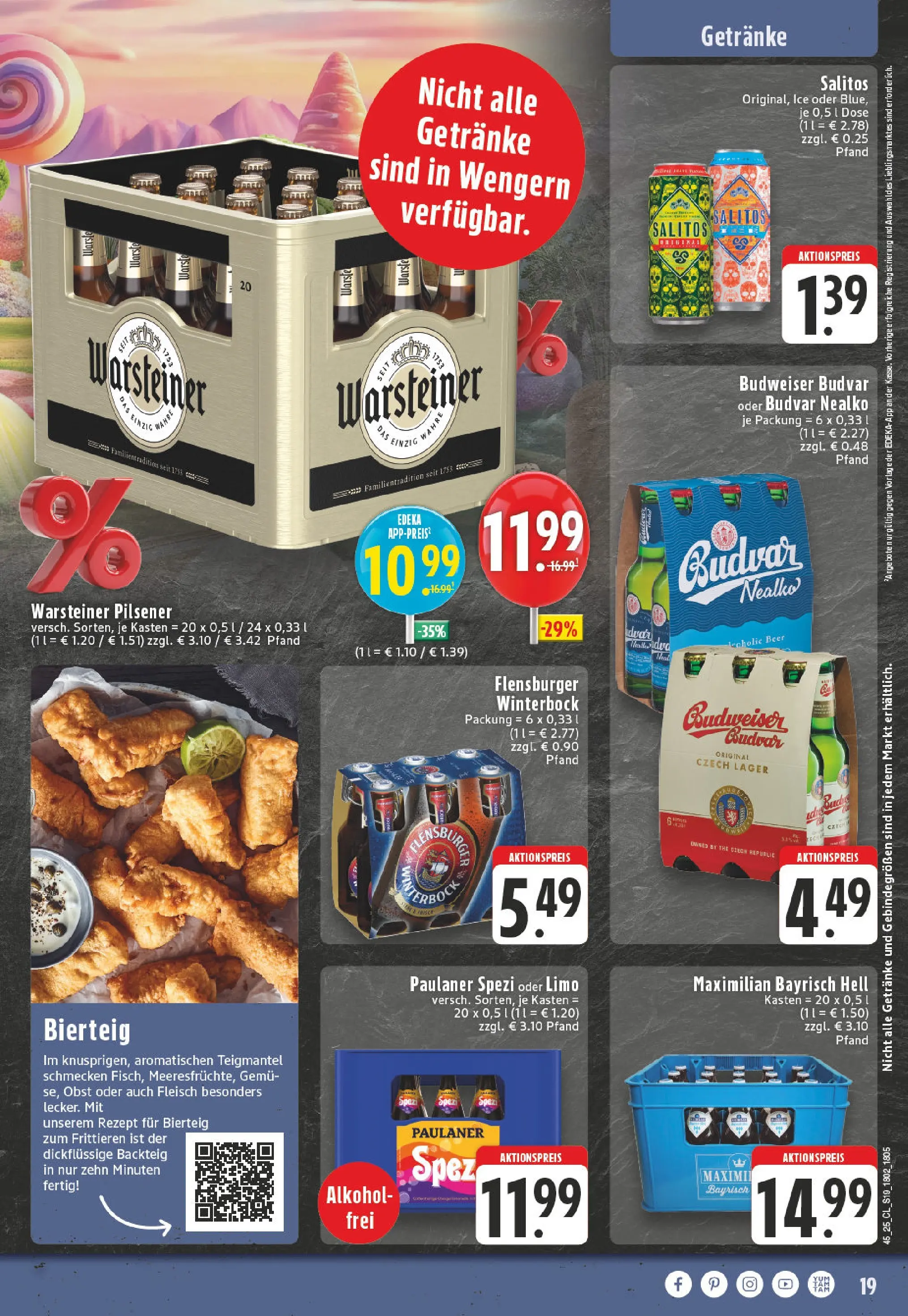 Edeka prospekt Witten-Bommern	 (ab 02.11.2025) » Angebote Online | Seite: 19 | Produkte: Flensburger, Obst, Warsteiner, Paulaner