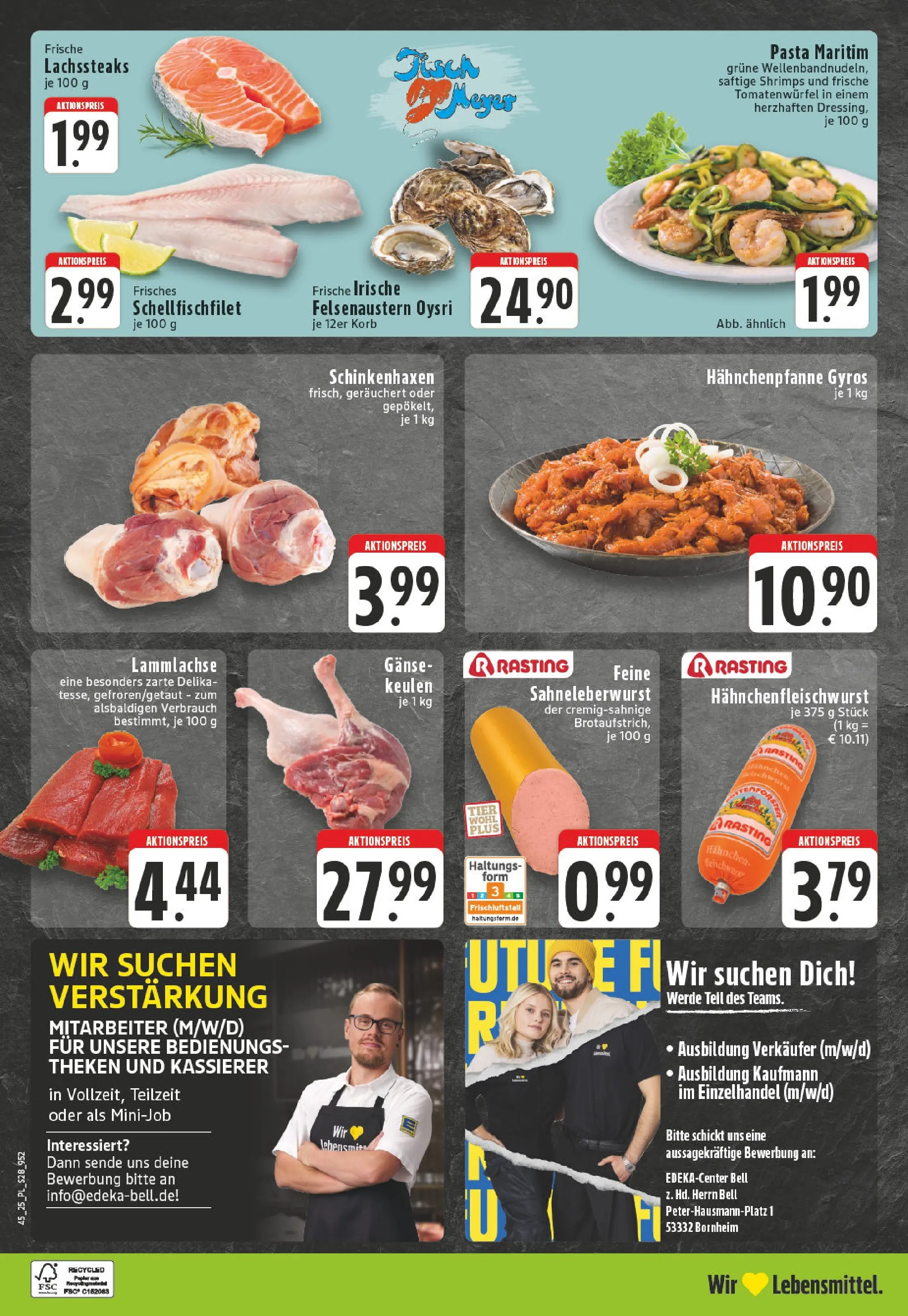 Edeka prospekt Bornheim	 (ab 02.11.2025) » Angebote Online | Seite: 28 | Produkte: Tisch, Gyros, Pasta, Steak