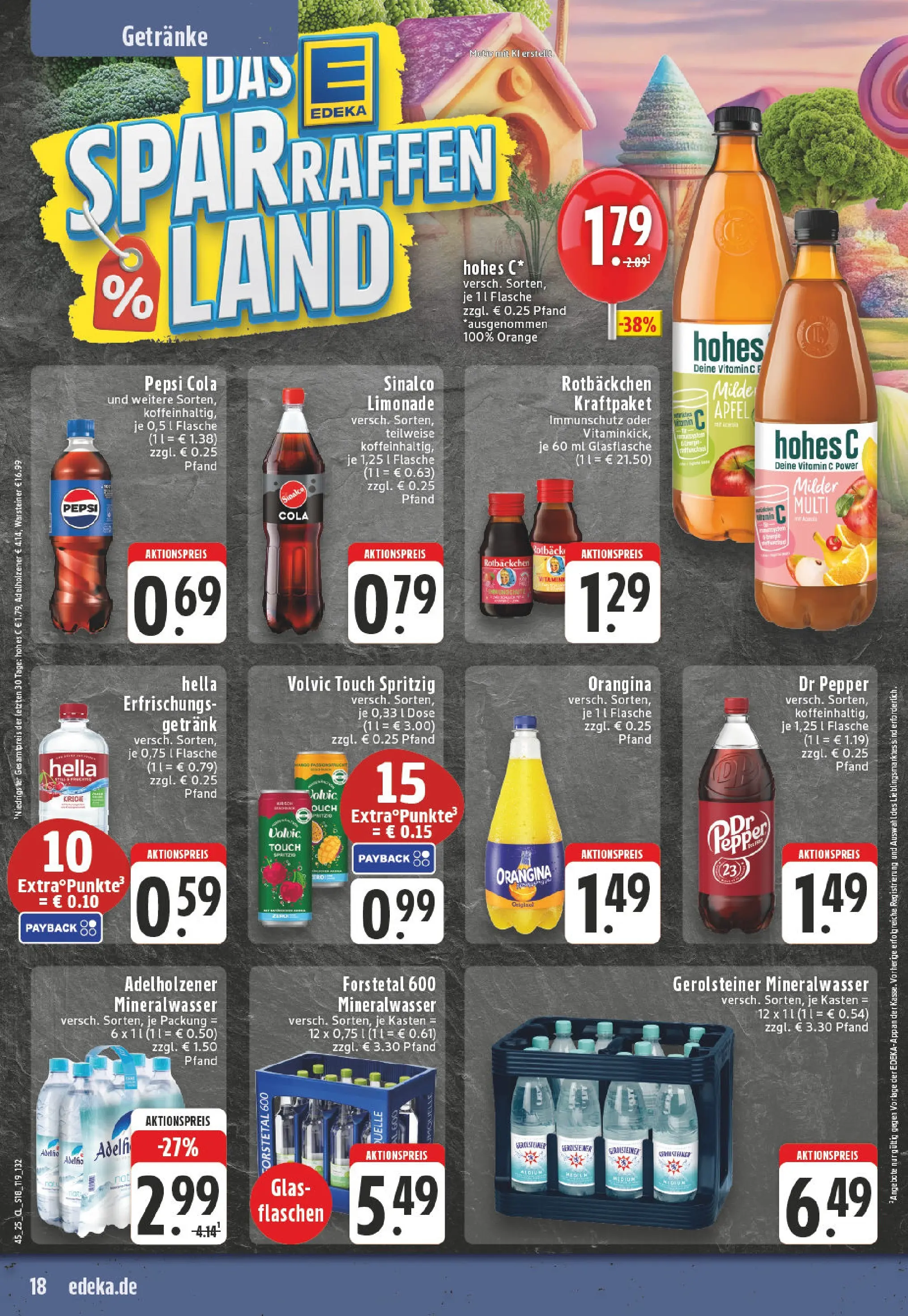 Edeka prospekt Rüthen	 (ab 02.11.2025) » Angebote Online | Seite: 18 | Produkte: Sinalco, Äpfel, Hohes c, Gerolsteiner