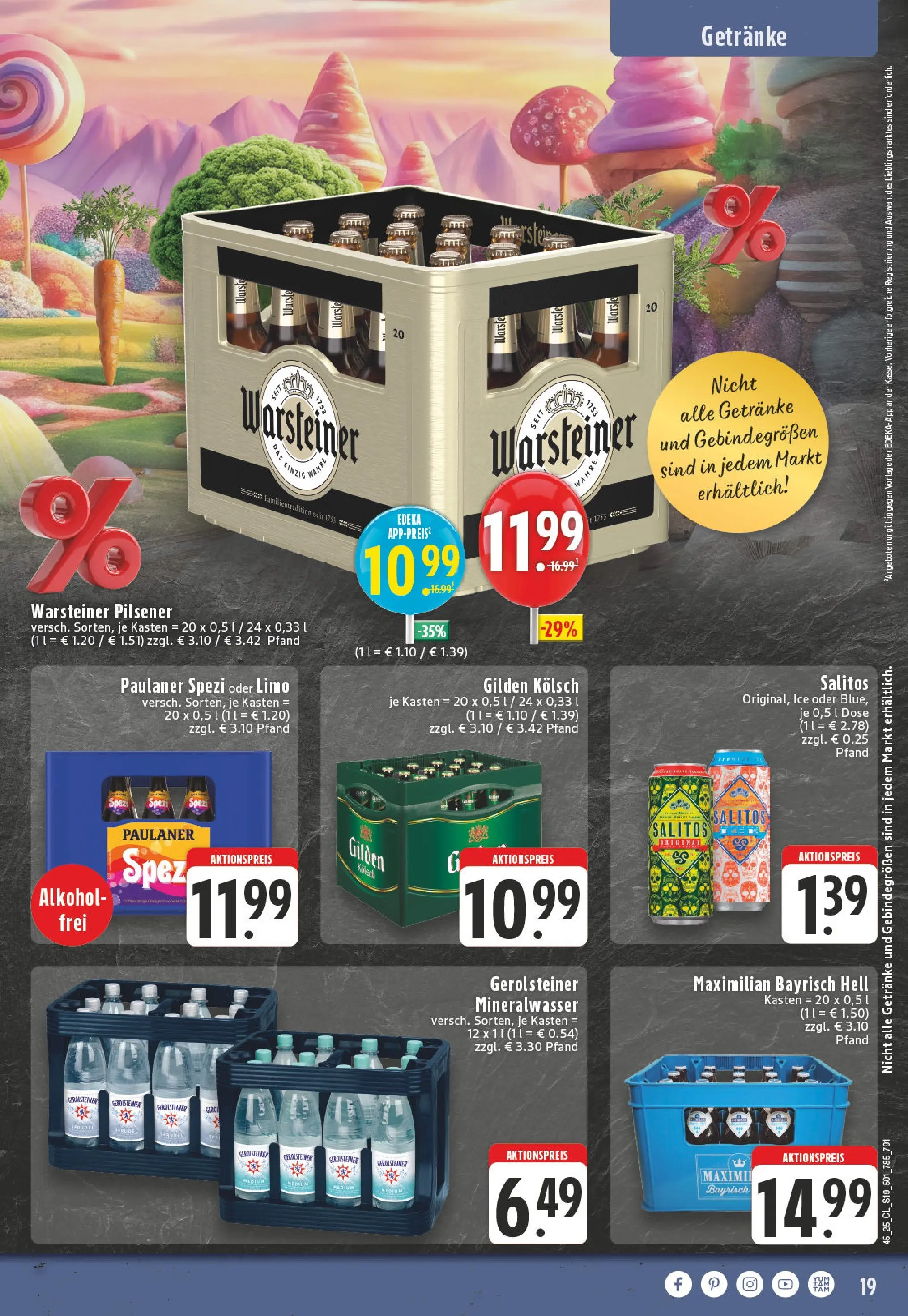 Edeka prospekt Lohmar - Birk	 (ab 02.11.2025) » Angebote Online | Seite: 19 | Produkte: Mineralwasser, Warsteiner, Paulaner, Gerolsteiner