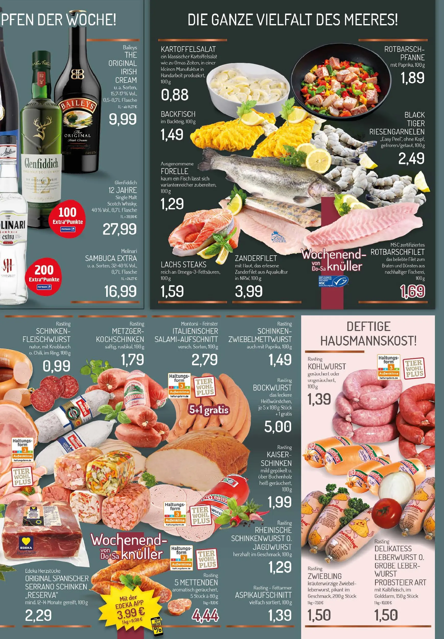 Edeka prospekt Essen - Rüttenscheid	 (ab 02.11.2025) » Angebote Online | Seite: 3 | Produkte: Bockwurst, Sambuca, Wurst, Serrano schinken