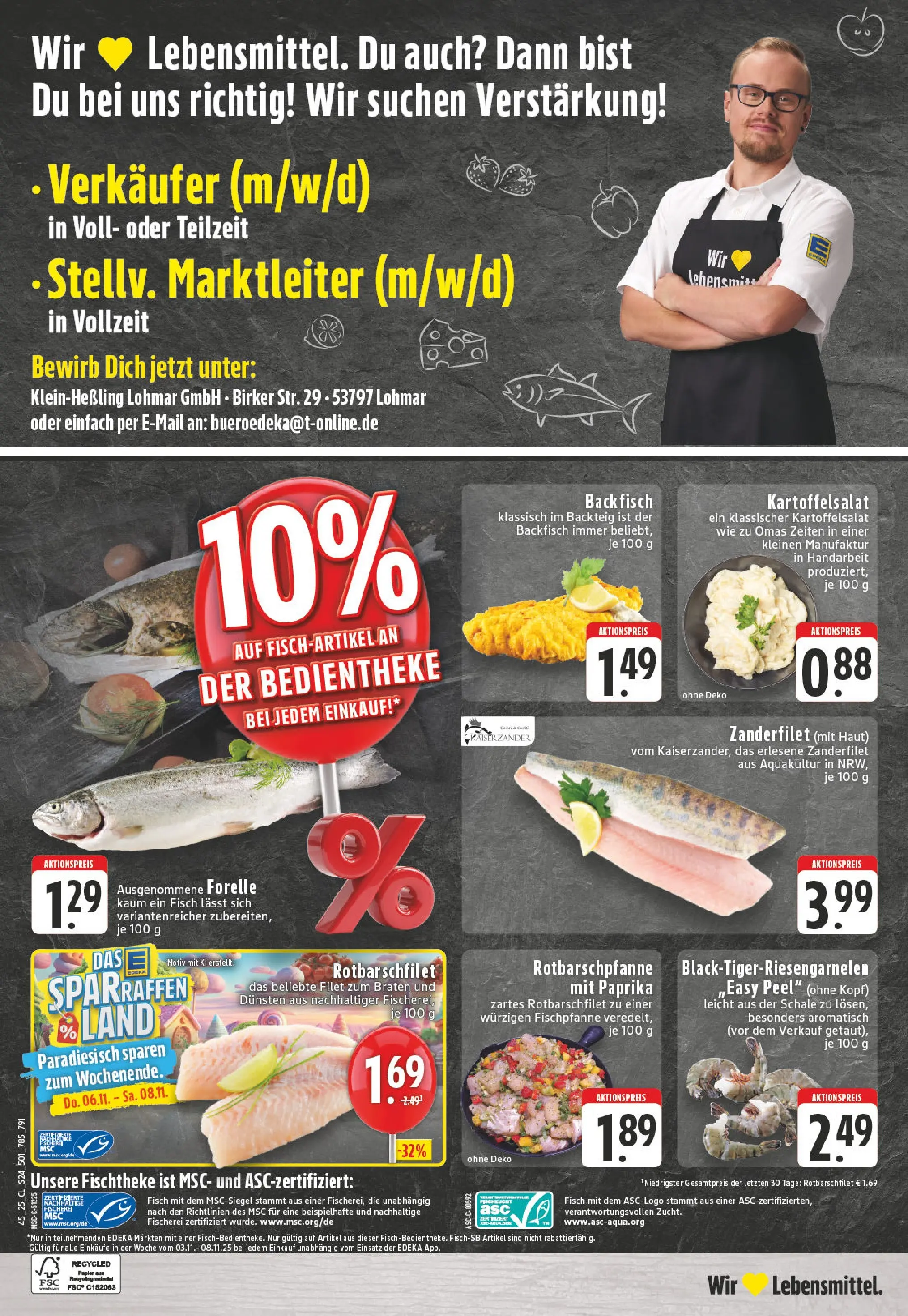 Edeka prospekt Lohmar - Birk	 (ab 02.11.2025) » Angebote Online | Seite: 24 | Produkte: Fisch, Paprika