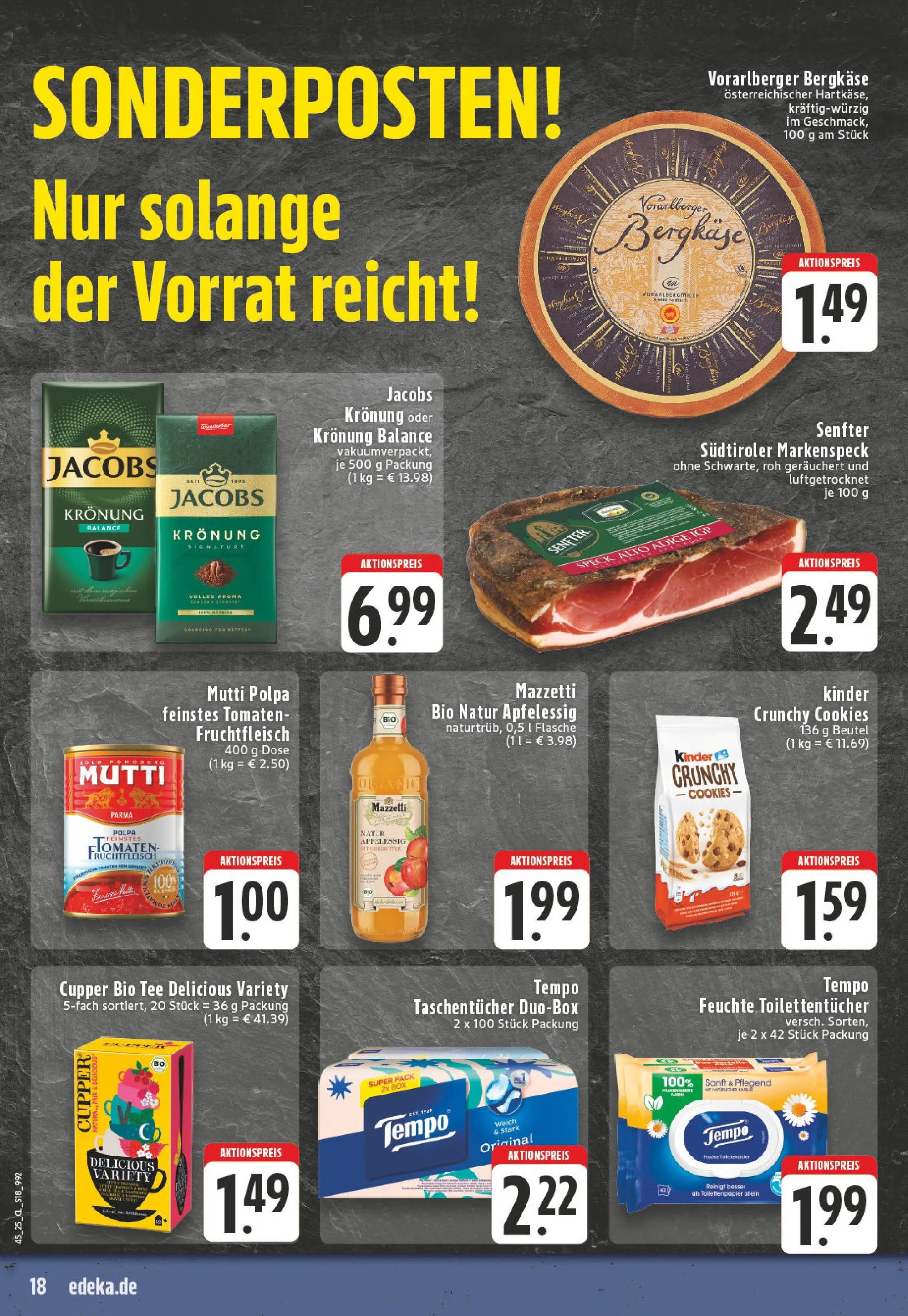 Edeka prospekt Köln-Lindenthal	 (ab 02.11.2025) » Angebote Online | Seite: 18 | Produkte: Box, Tomaten, Tempo, Toilettenpapier