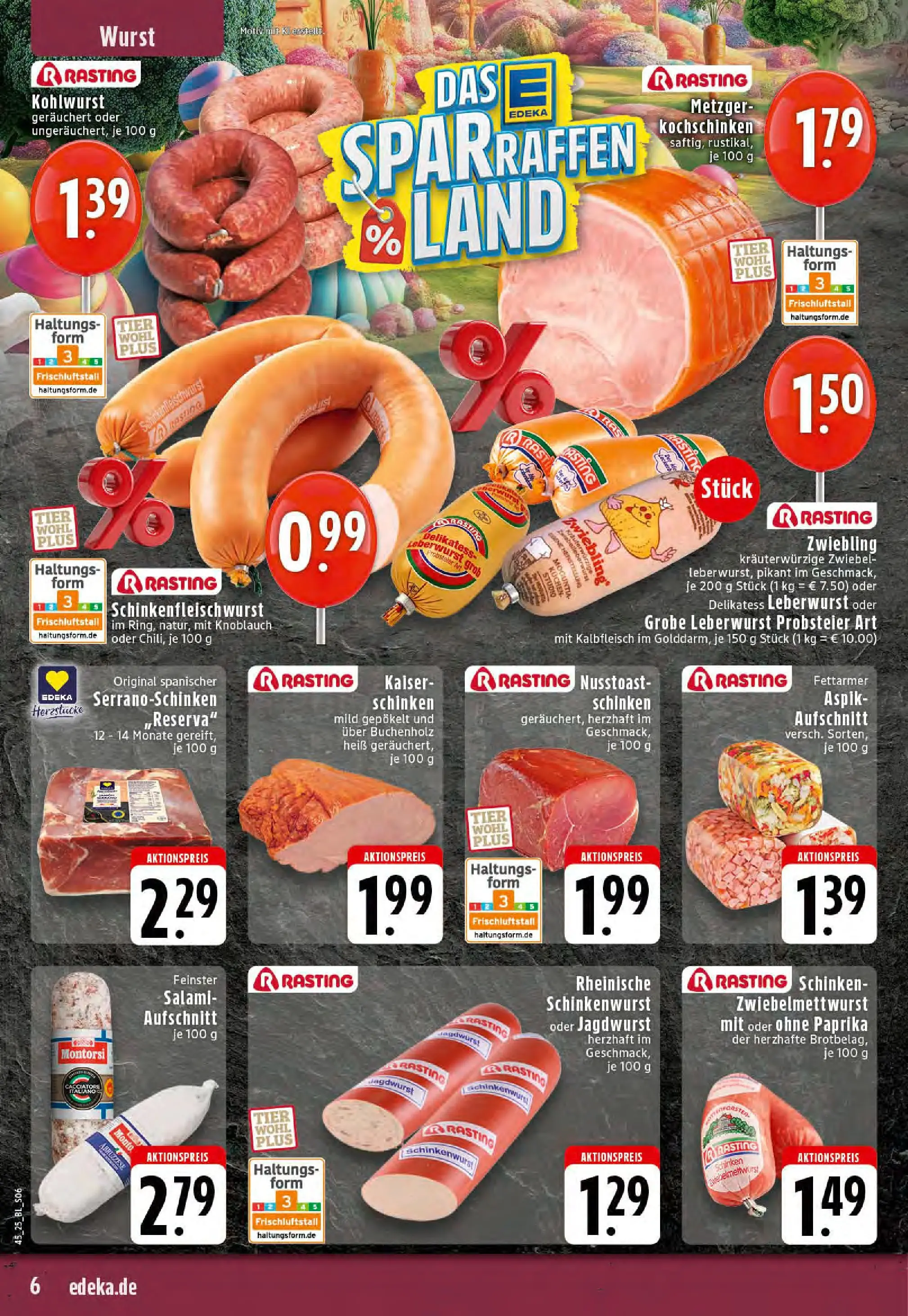 Edeka prospekt Stolberg	 (ab 02.11.2025) » Angebote Online | Seite: 6 | Produkte: Paprika, Knoblauch, Salami, Kuchen