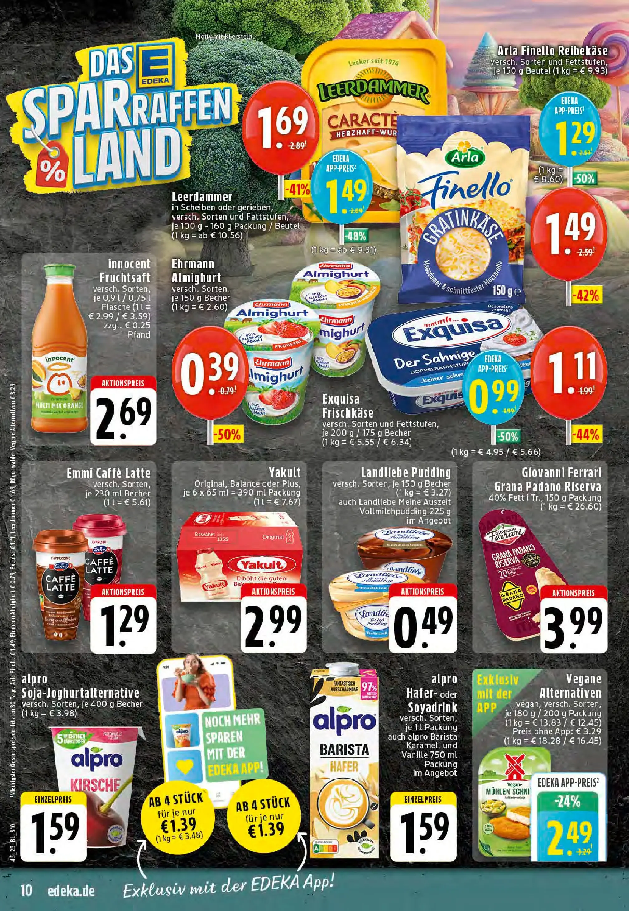 Edeka prospekt Stolberg	 (ab 02.11.2025) » Angebote Online | Seite: 10 | Produkte: Pudding, Alpro, Reibekase, Fruchtsaft