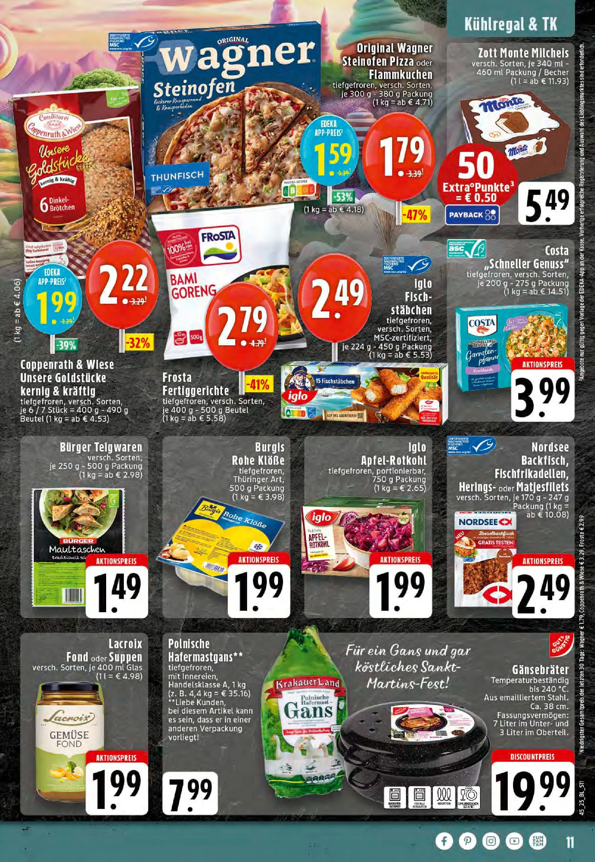 Edeka prospekt Stolberg	 (ab 02.11.2025) » Angebote Online | Seite: 11 | Produkte: Thunfisch, Garnelen, Fertiggerichte, Pizza