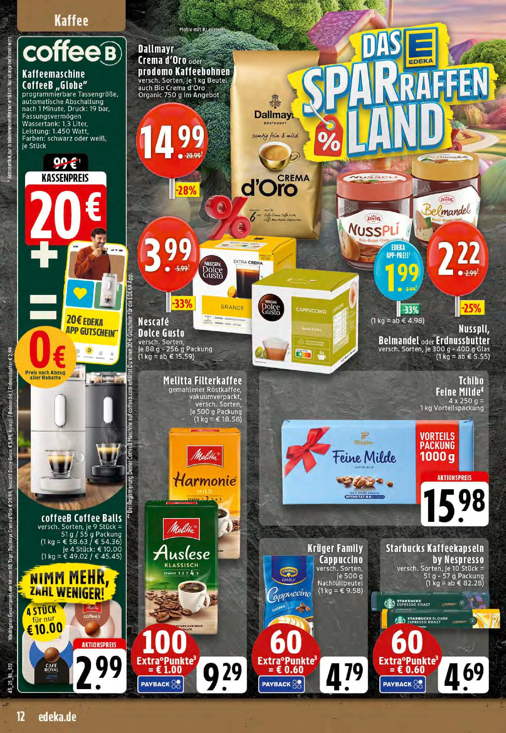 Edeka prospekt Stolberg	 (ab 02.11.2025) » Angebote Online | Seite: 12 | Produkte: Nescafe, Butter, Dallmayr, Dolce gusto