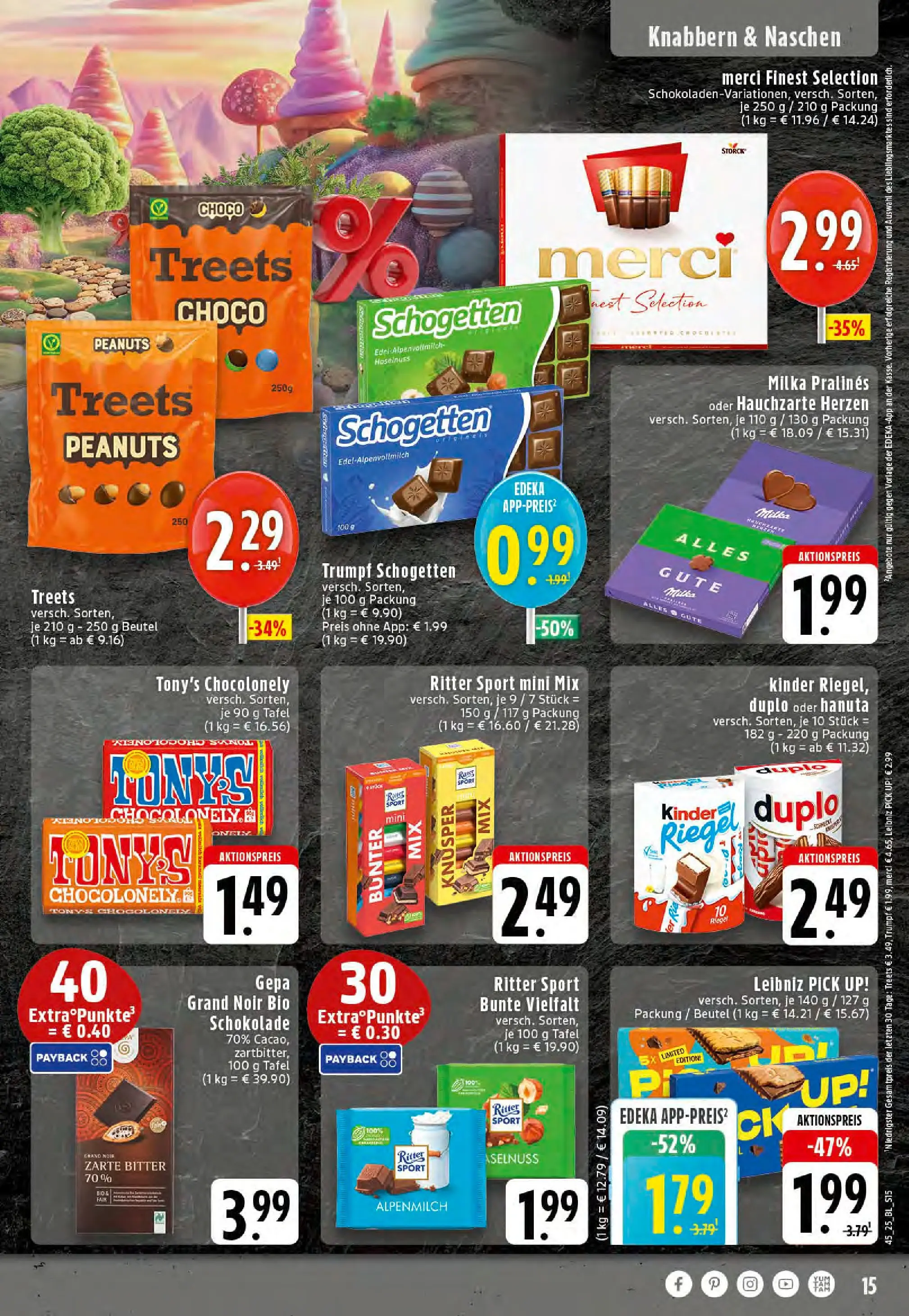 Edeka prospekt Stolberg	 (ab 02.11.2025) » Angebote Online | Seite: 15 | Produkte: Merci, Schokolade, Ritter sport, Milka