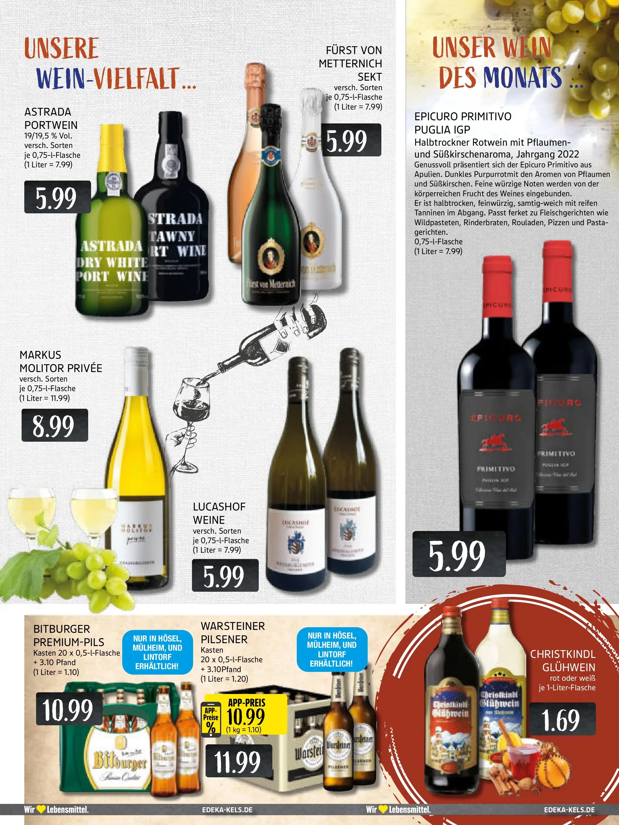 Edeka prospekt Ratingen-Hösel	 (ab 02.11.2025) » Angebote Online | Seite: 15 | Produkte: Furst von metternich, Pflaumen, Rotwein, Wein