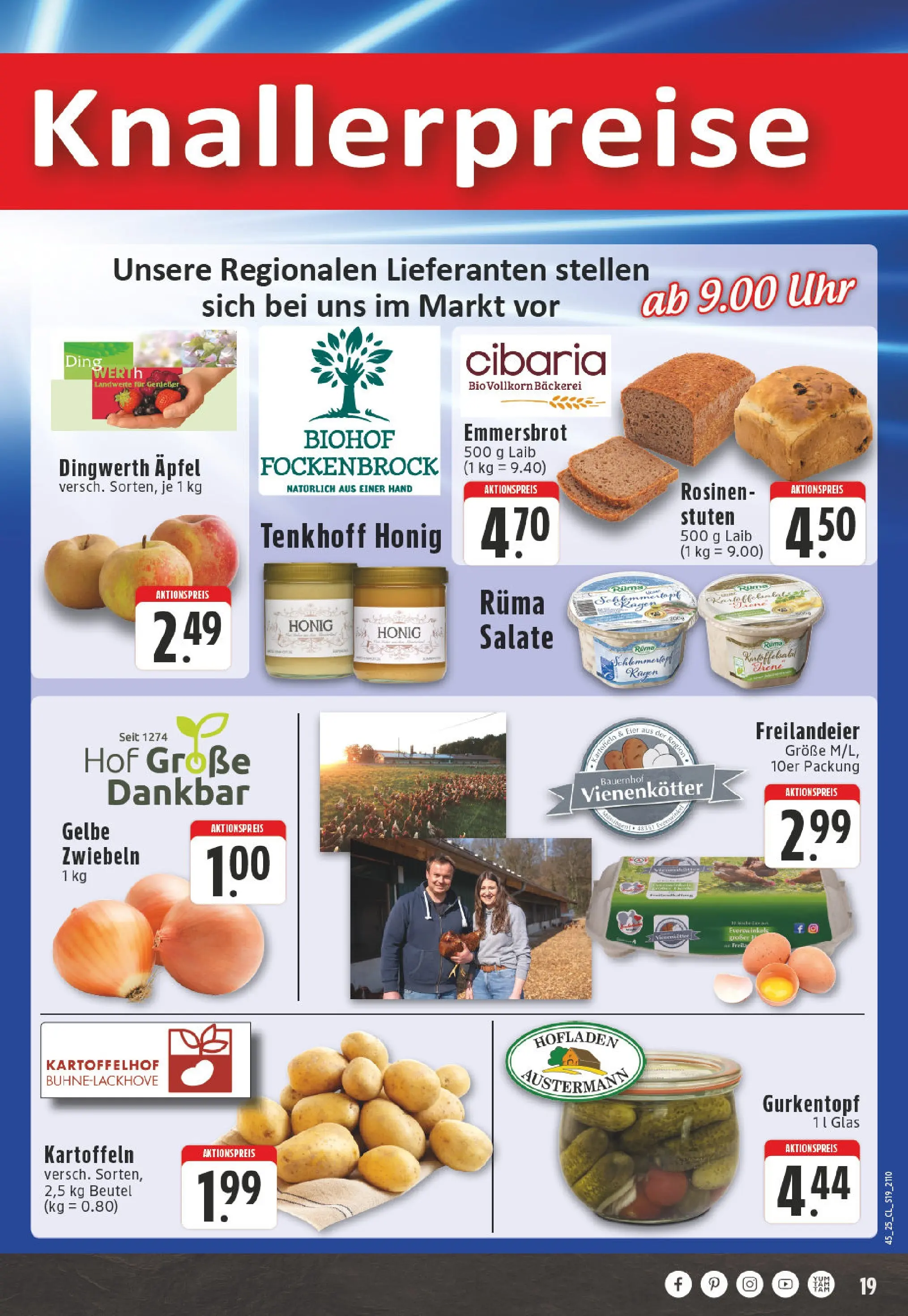 Edeka prospekt Telgte	 (ab 02.11.2025) » Angebote Online | Seite: 19 | Produkte: Eier, Äpfel, Kartoffeln, Zwiebeln
