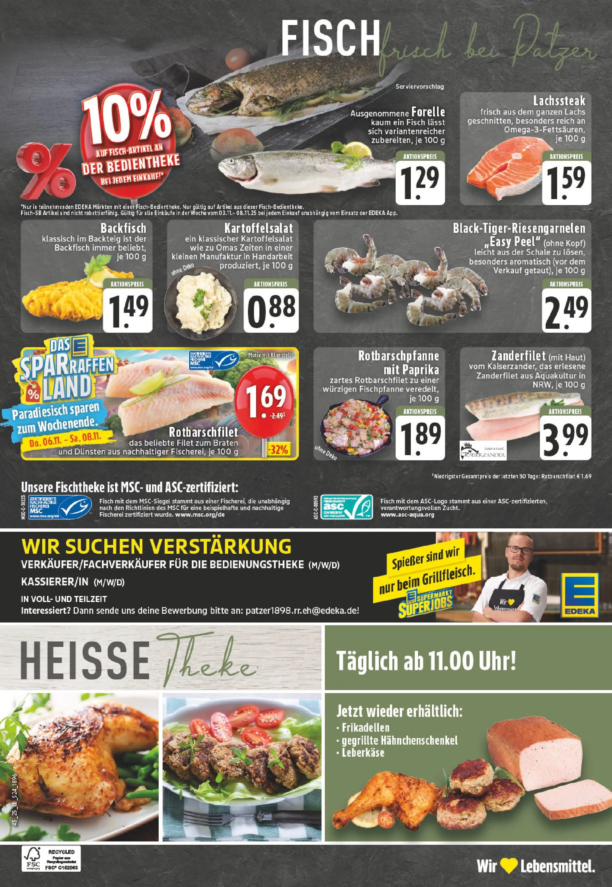 Edeka prospekt Lünen	 (ab 02.11.2025) » Angebote Online | Seite: 24 | Produkte: Theke, Lachs, Uhr, Leberkase