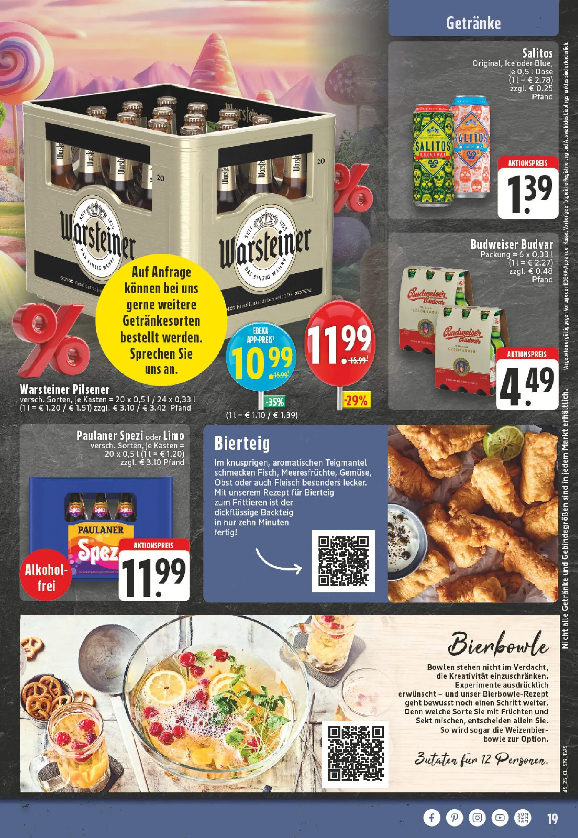 Edeka prospekt Witten-Herbede	 (ab 02.11.2025) » Angebote Online | Seite: 19 | Produkte: Obst, Budweiser, Fleisch, Paulaner