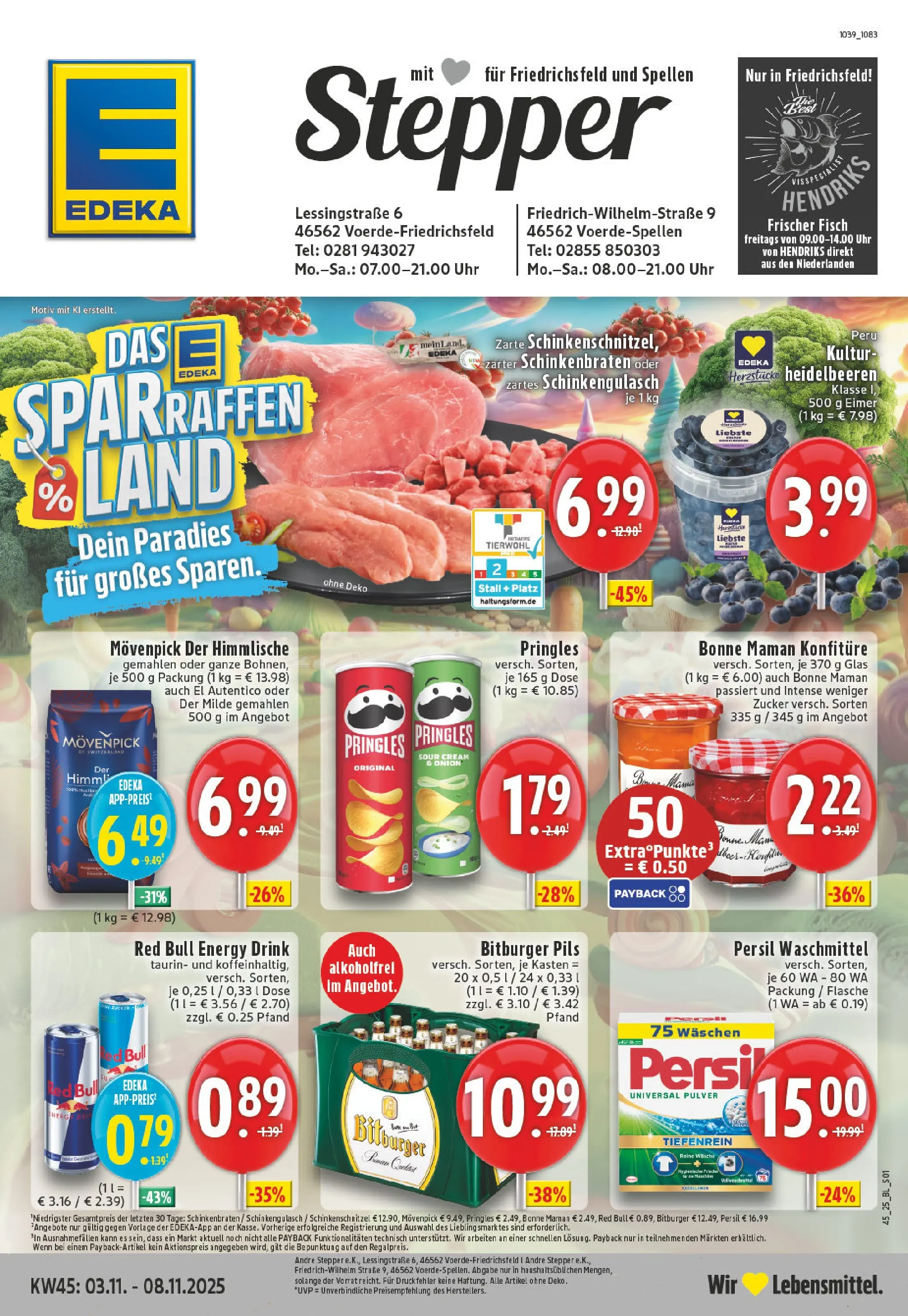Edeka prospekt Voerde	 (ab 02.11.2025) » Angebote Online | Seite: 1 | Produkte: Bitburger, Pils, Chips, Persil