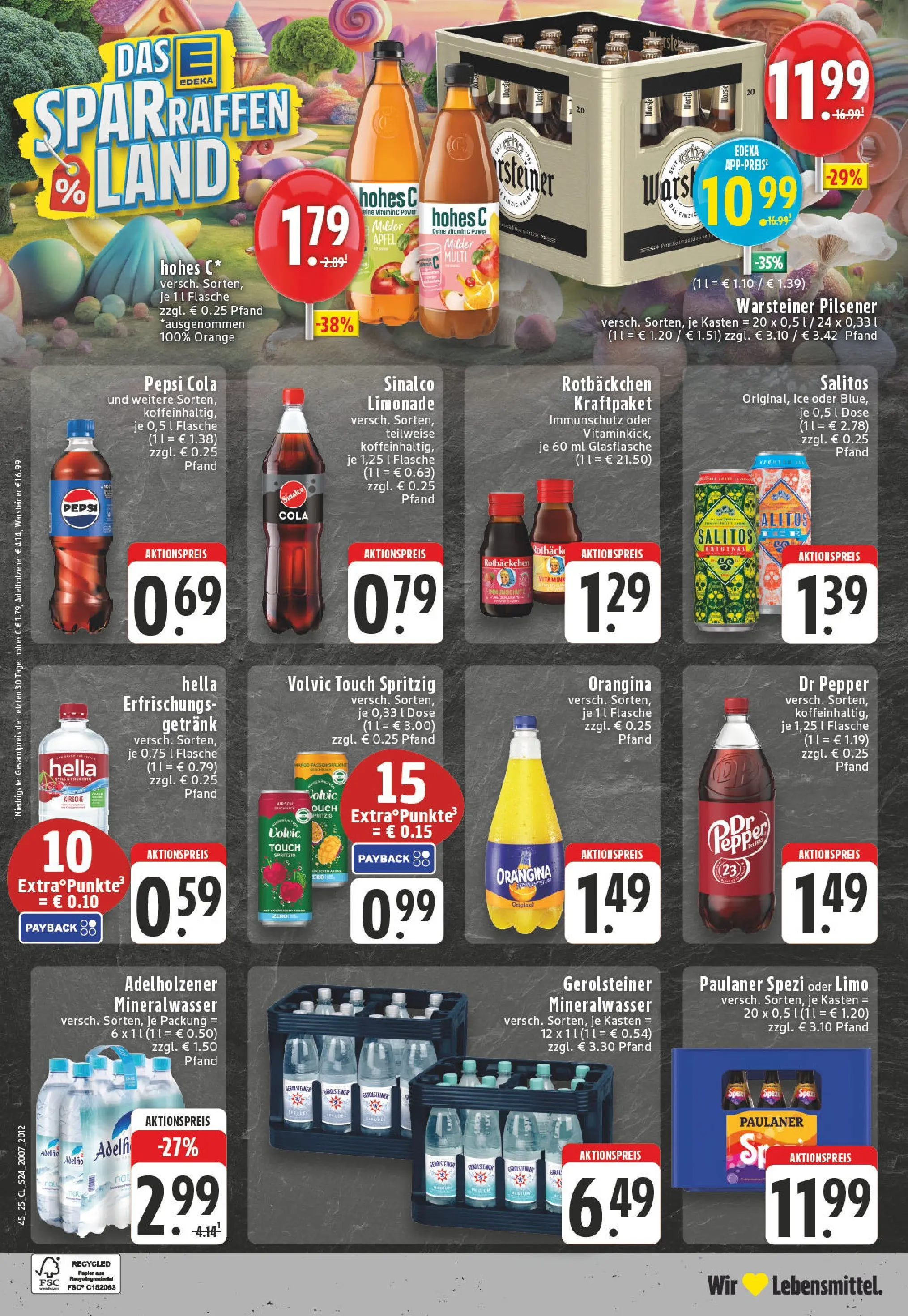 Edeka prospekt Krefeld	 (ab 02.11.2025) » Angebote Online | Seite: 24 | Produkte: Paulaner spezi, Limonade, Hella, Hohes c