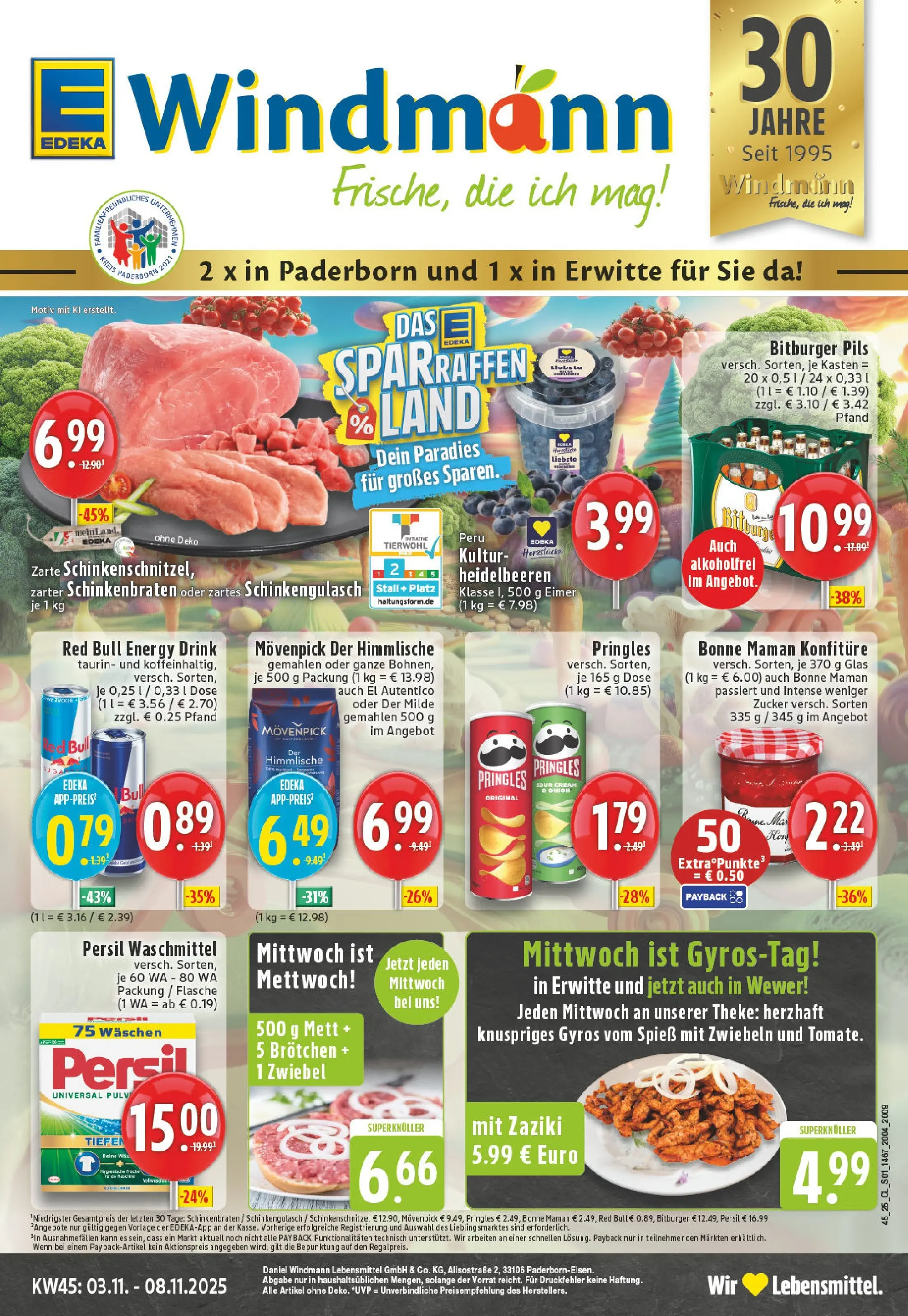 Edeka prospekt Paderborn-Elsen	 (ab 02.11.2025) » Angebote Online | Seite: 1 | Produkte: Bitburger, Red bull, Theke, Zucker