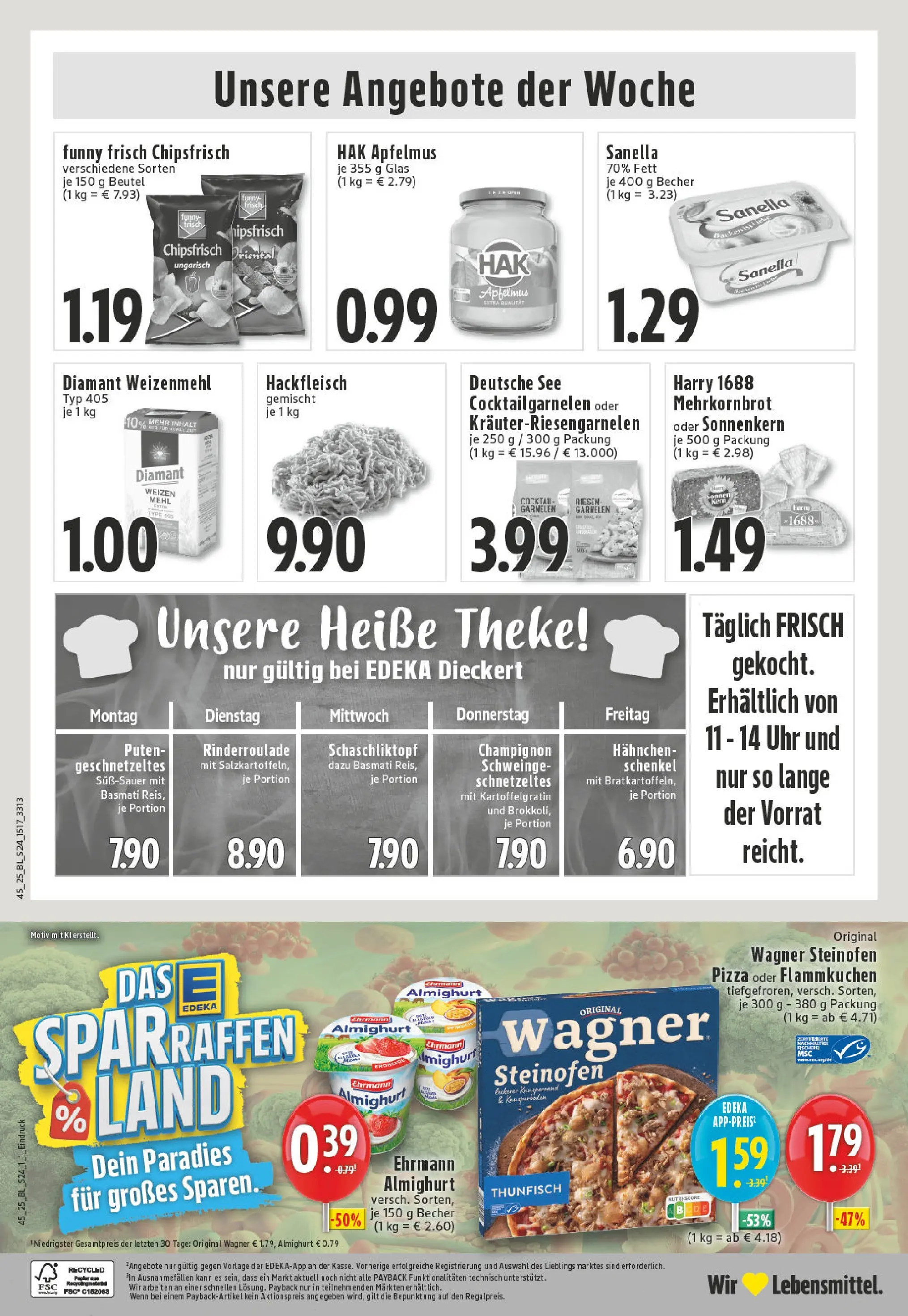 Edeka prospekt Heinsberg	 (ab 02.11.2025) » Angebote Online | Seite: 24 | Produkte: Weizenmehl, Garnelen, Apple, Uhr