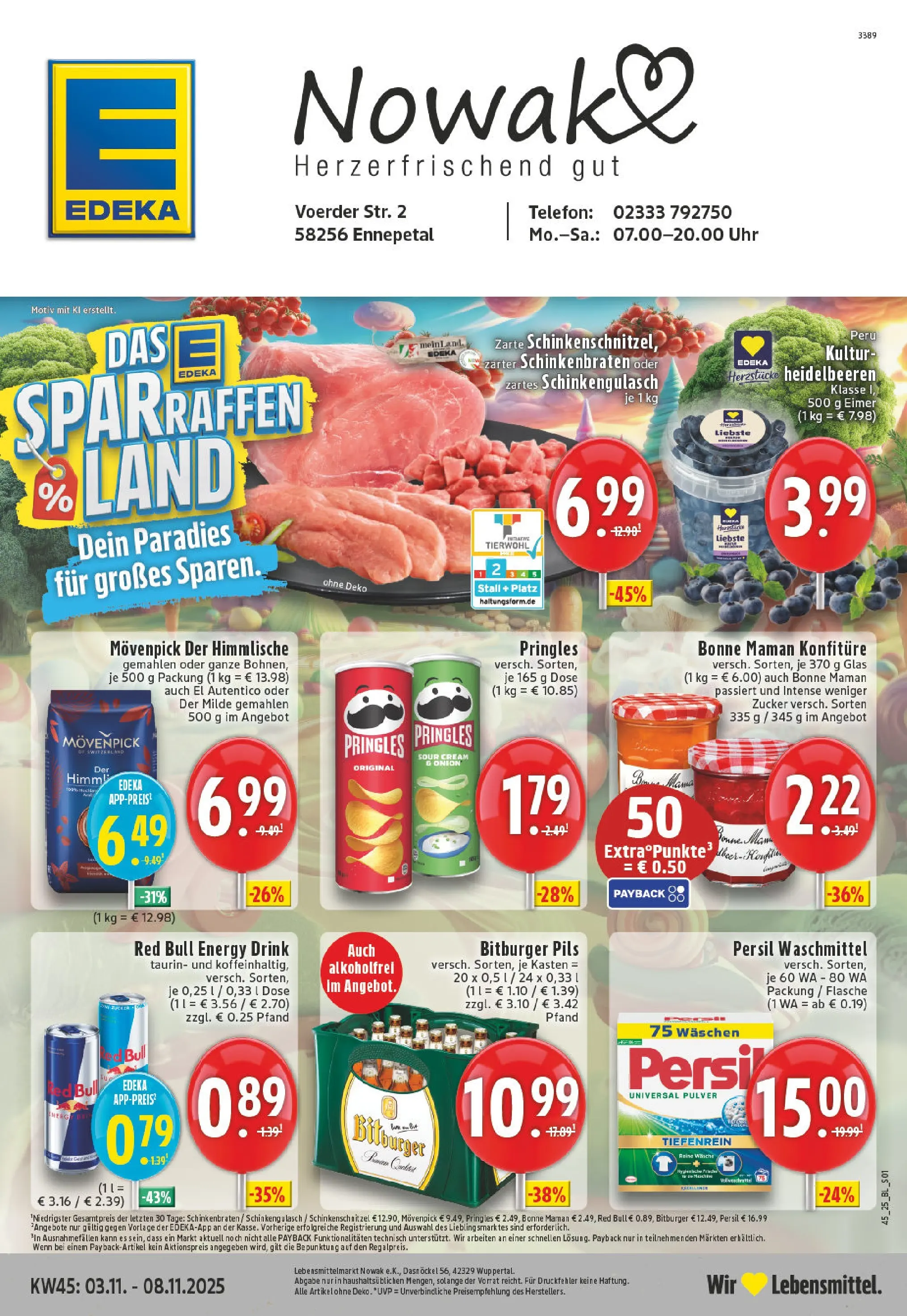 Edeka prospekt Ennepetal	 (ab 02.11.2025) » Angebote Online | Seite: 1 | Produkte: Energy, Waschmittel, Zucker, Chips