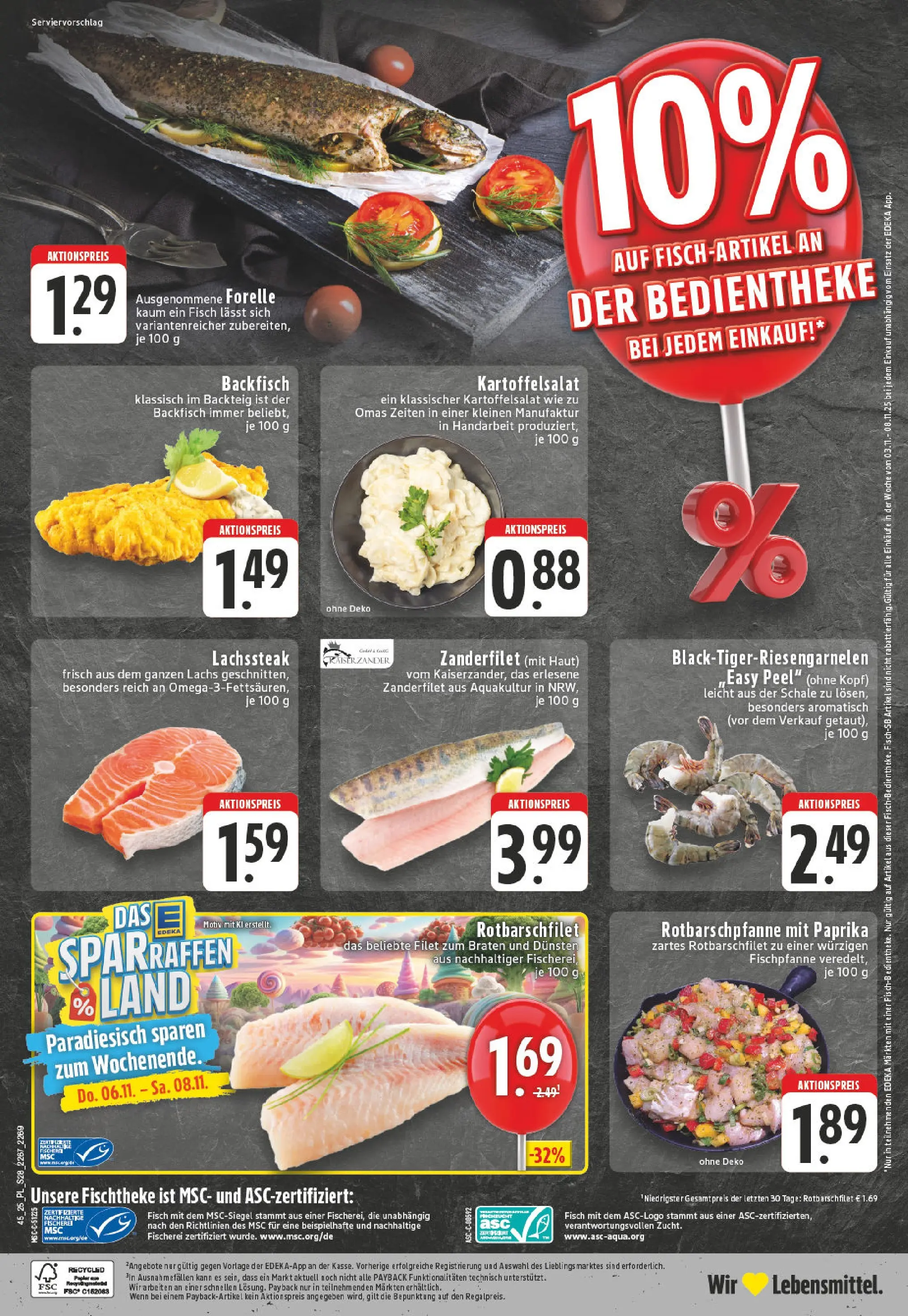 Edeka prospekt Castrop-Rauxel	 (ab 02.11.2025) » Angebote Online | Seite: 28 | Produkte: Fisch, Lachs, Paprika, Steak