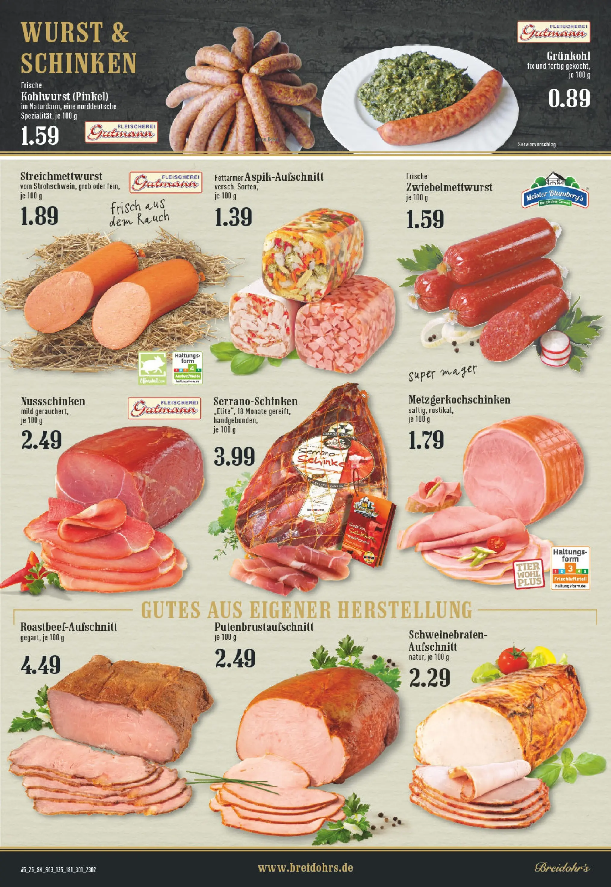 Edeka prospekt Rösrath	 (ab 02.11.2025) » Angebote Online | Seite: 3 | Produkte: Wurst, Schinken