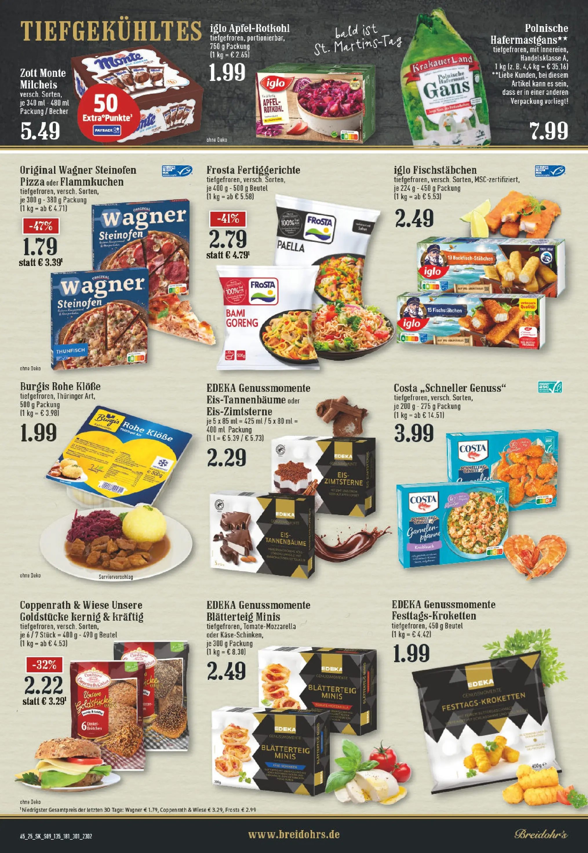 Edeka prospekt Rösrath	 (ab 02.11.2025) » Angebote Online | Seite: 9 | Produkte: Thunfisch, Iglo, Fertiggerichte, Eis