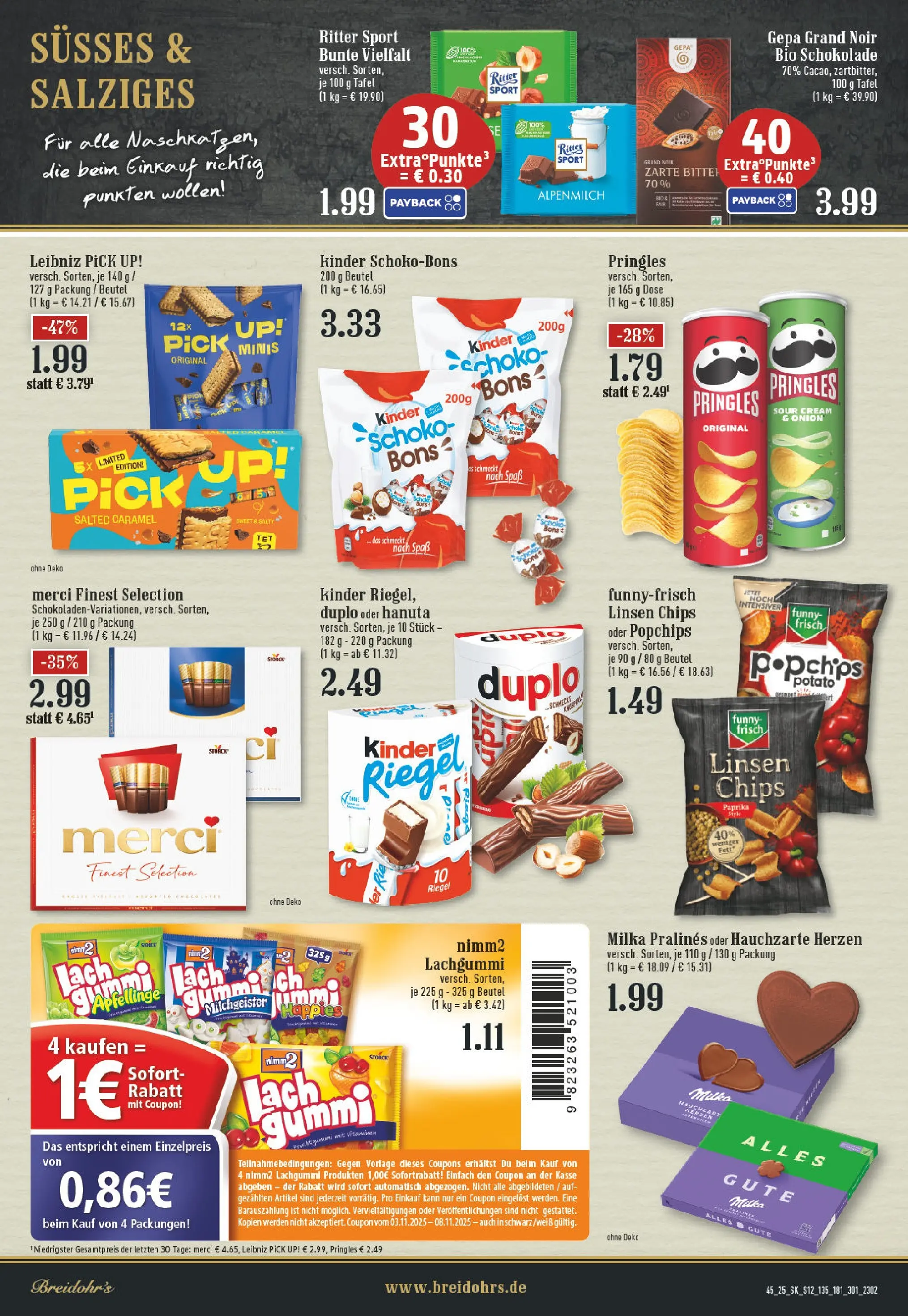 Edeka prospekt Rösrath	 (ab 02.11.2025) » Angebote Online | Seite: 12 | Produkte: Schokolade, Ritter sport, Milka, Chips
