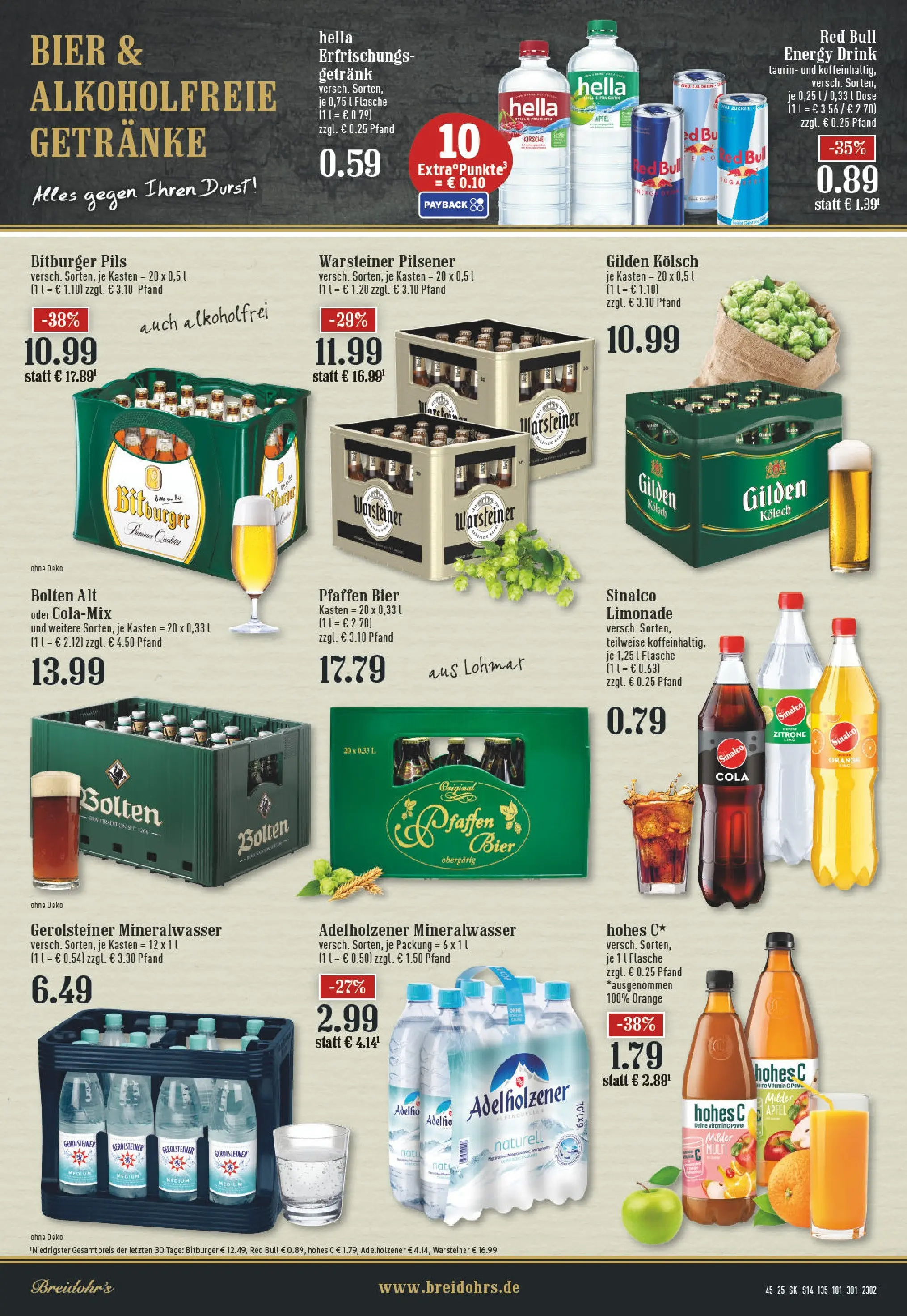 Edeka prospekt Rösrath	 (ab 02.11.2025) » Angebote Online | Seite: 14 | Produkte: Bitburger, Cola, Mineralwasser, Warsteiner