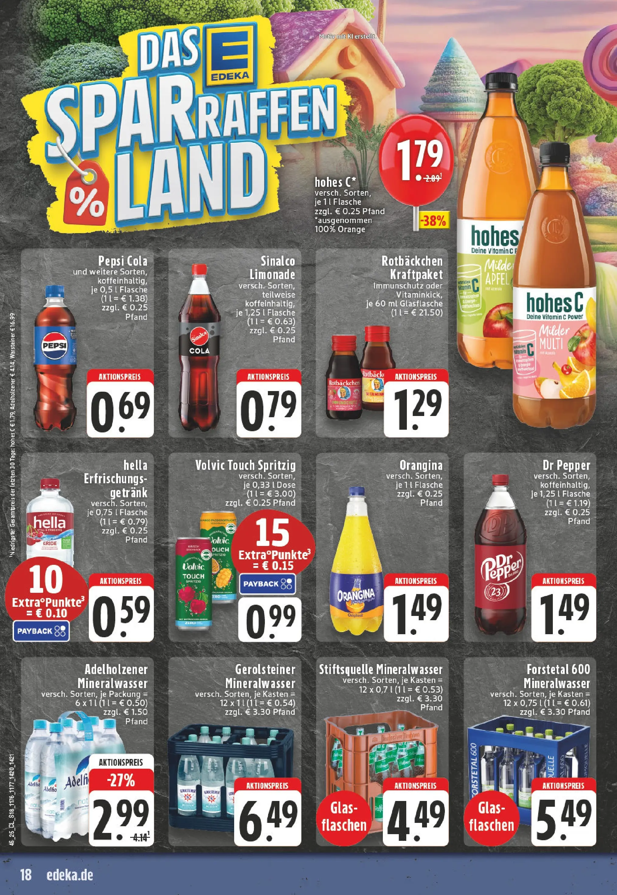 Edeka prospekt Werl	 (ab 02.11.2025) » Angebote Online | Seite: 18 | Produkte: Mineralwasser, Warsteiner, Volvic, Gerolsteiner