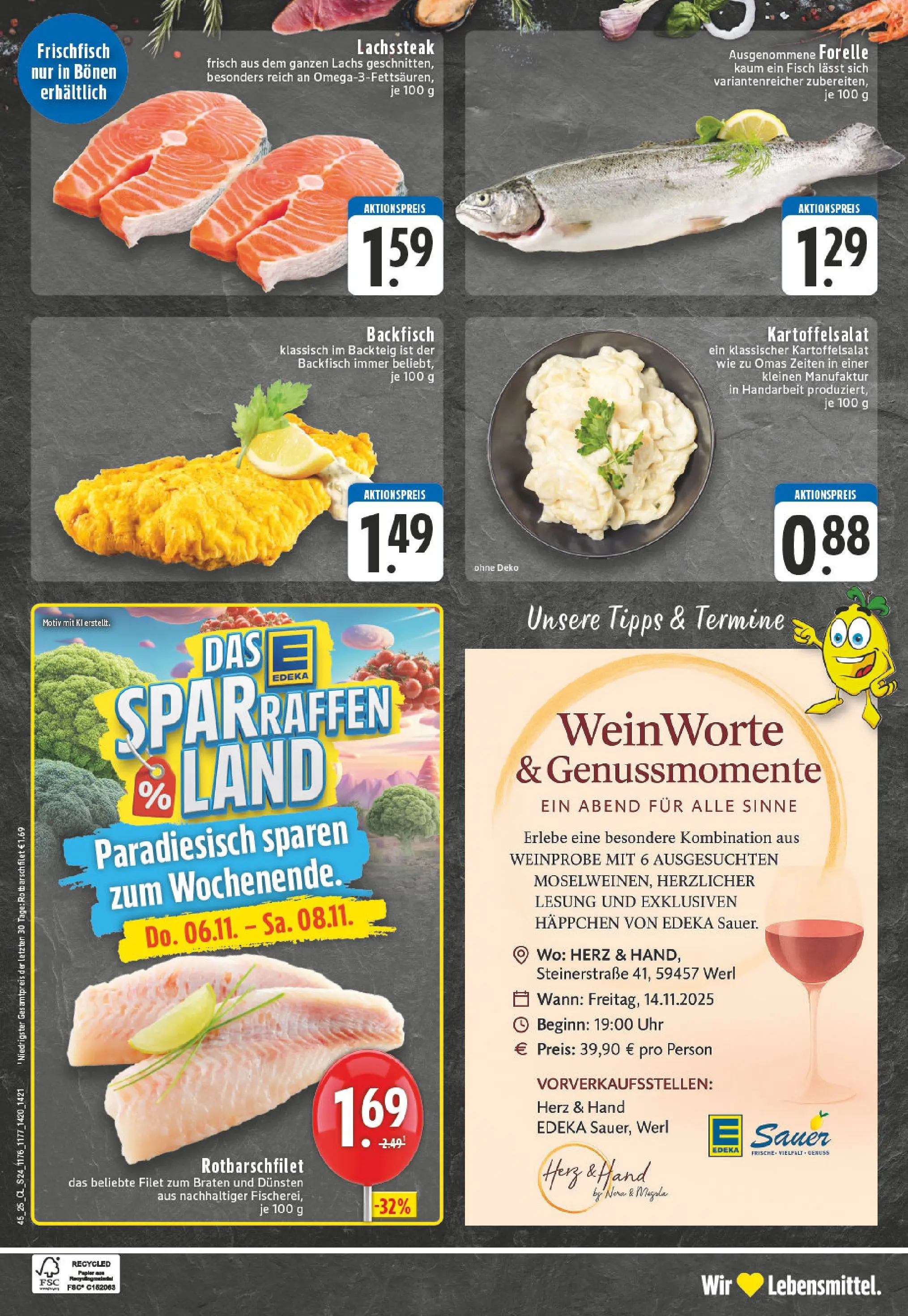 Edeka prospekt Werl	 (ab 02.11.2025) » Angebote Online | Seite: 24 | Produkte: Fisch, Lachs, Uhr