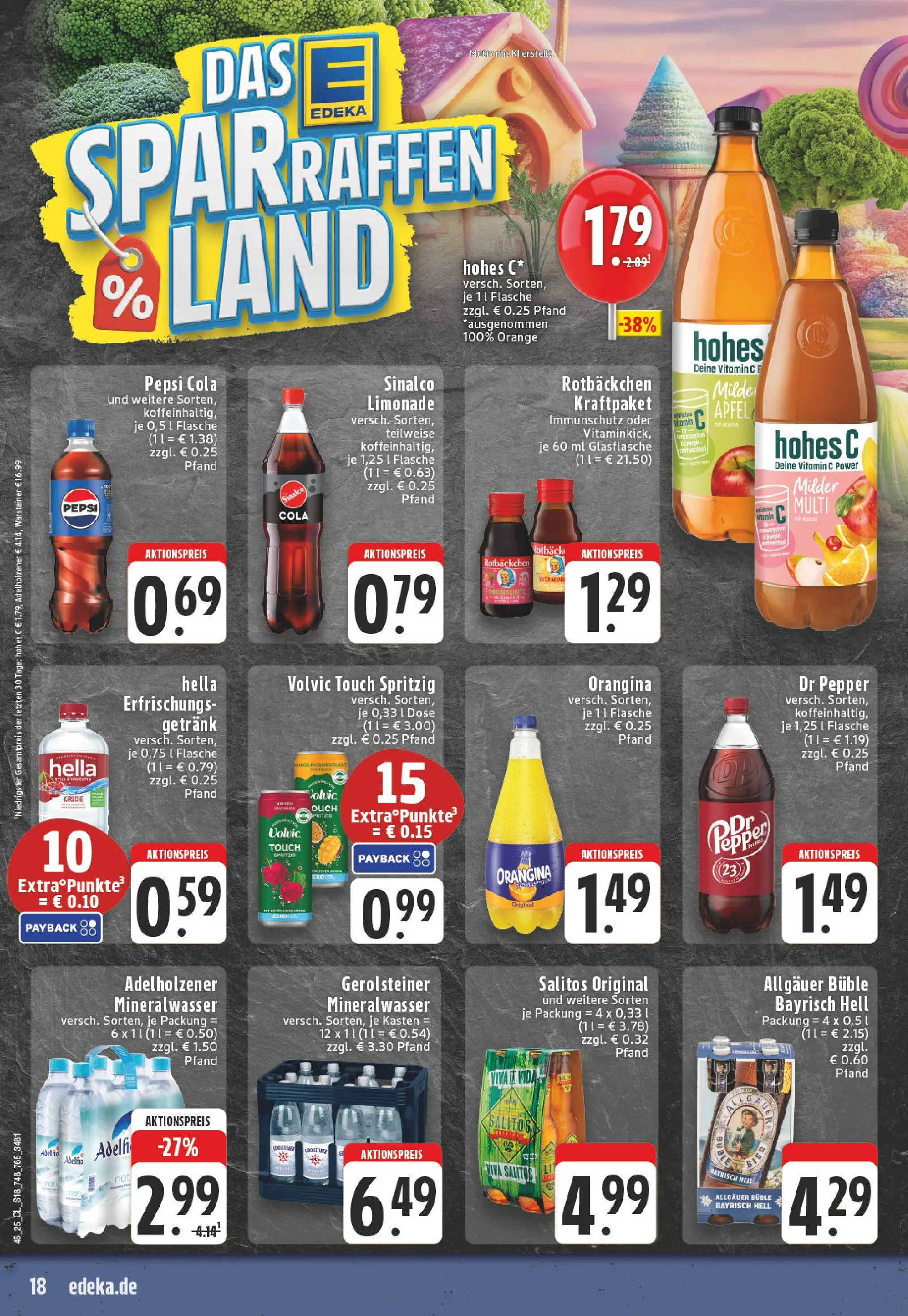 Edeka prospekt Mönchengladbach	 (ab 02.11.2025) » Angebote Online | Seite: 18 | Produkte: Mineralwasser, Warsteiner, Hohes c, Gerolsteiner