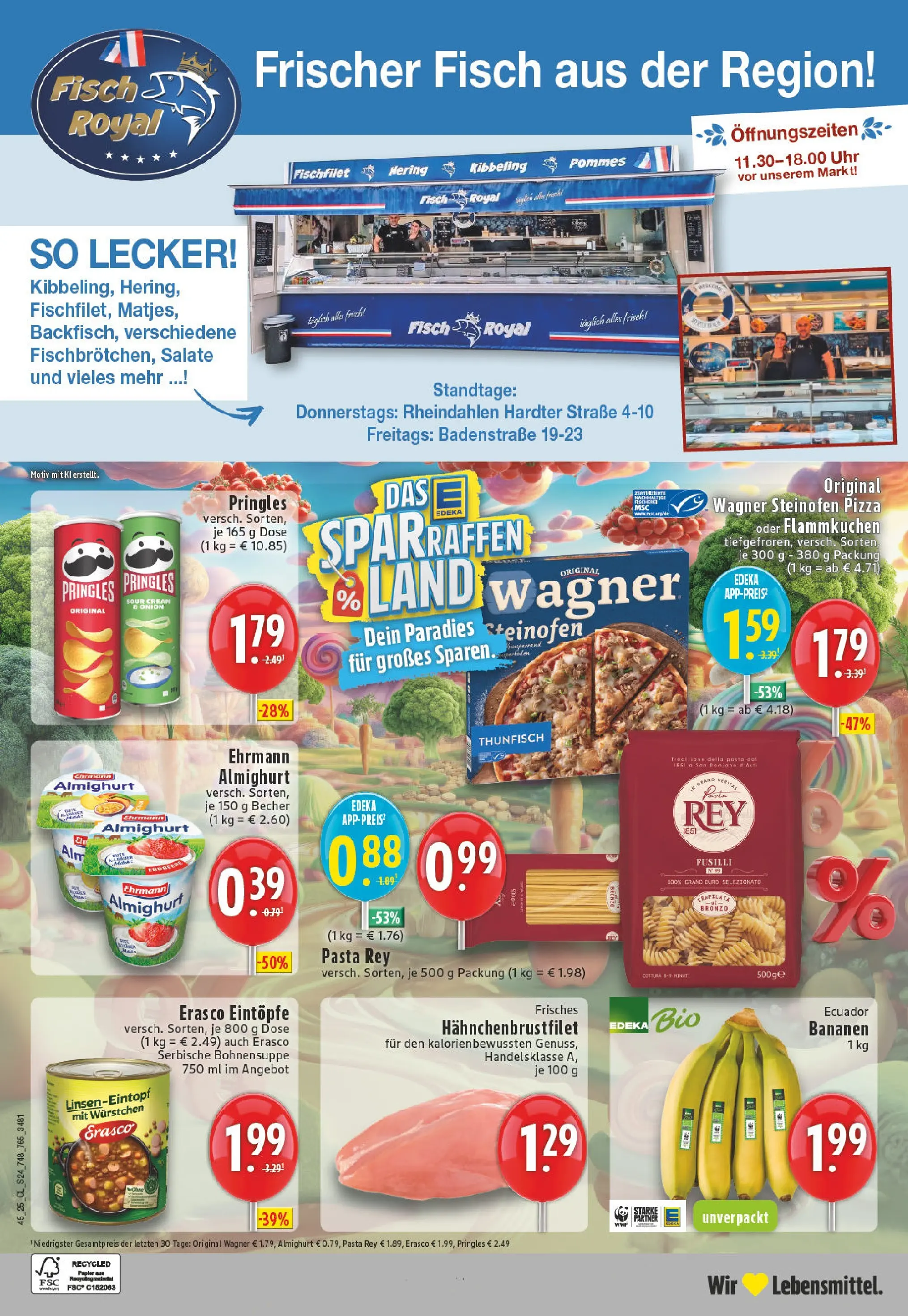 Edeka prospekt Mönchengladbach	 (ab 02.11.2025) » Angebote Online | Seite: 24 | Produkte: Thunfisch, Bananen, Pringles, Chips