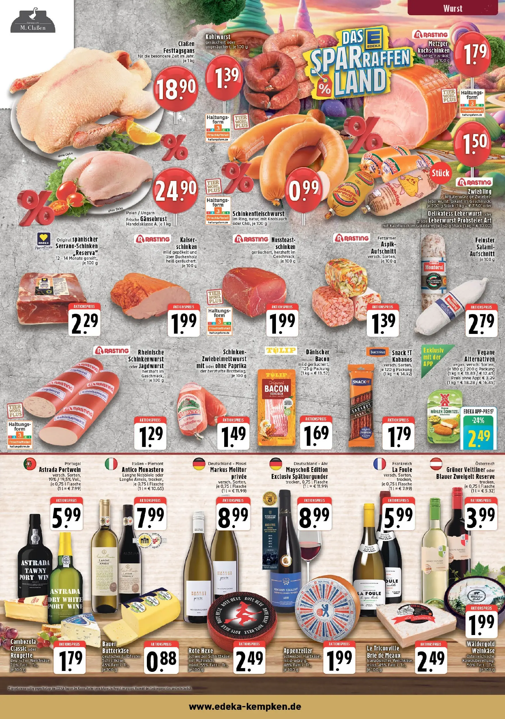 Edeka prospekt Krefeld	 (ab 02.11.2025) » Angebote Online | Seite: 3 | Produkte: Schnitzel, Paprika, Wurst, Schinken