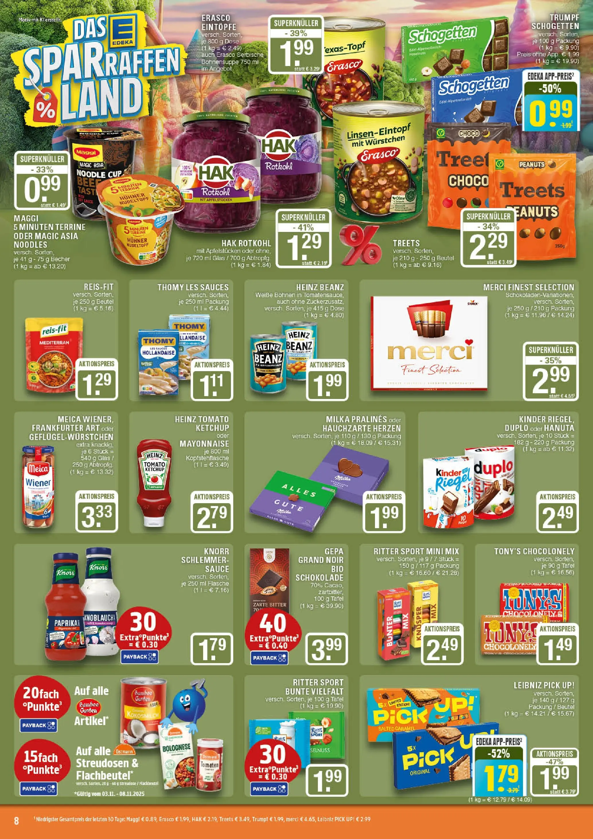 Edeka prospekt Marl	 (ab 02.11.2025) » Angebote Online | Seite: 8 | Produkte: Milka, Meica, Mayonnaise, Ketchup