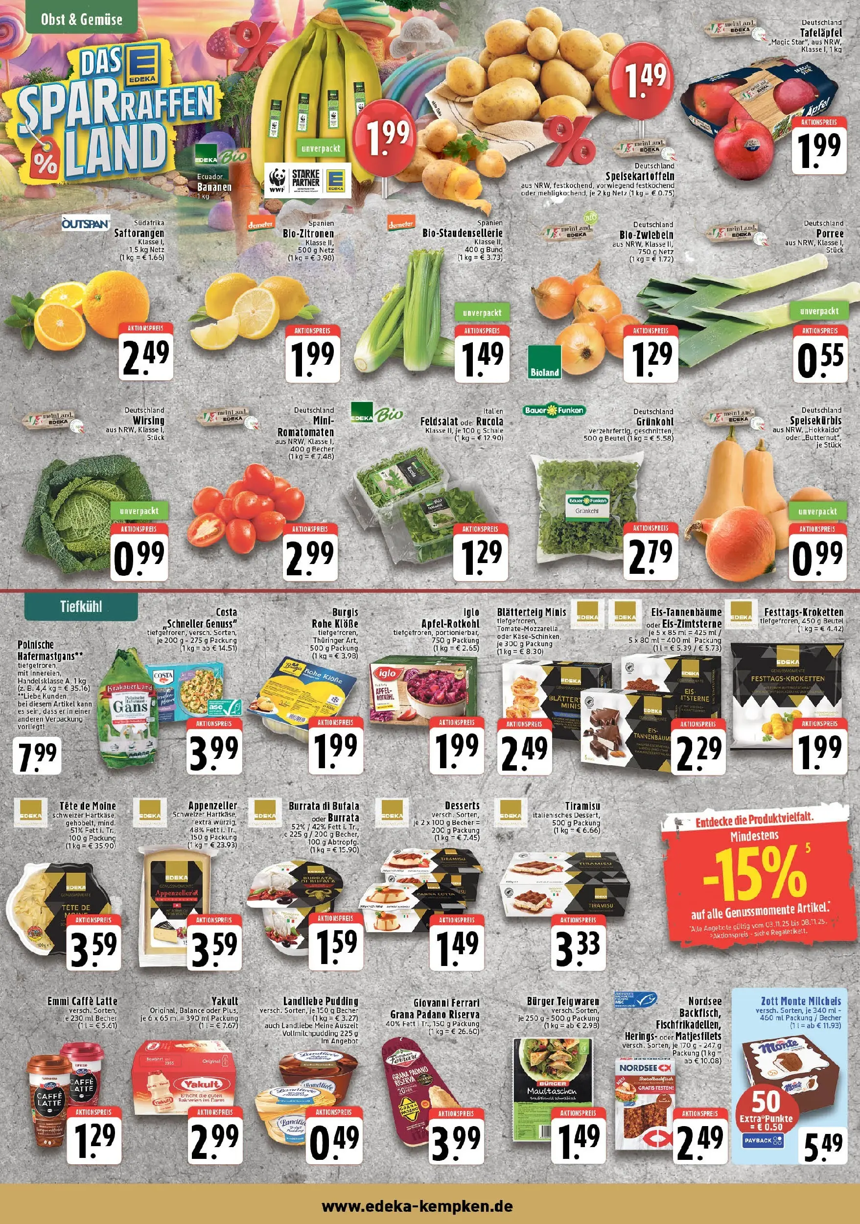 Edeka prospekt Krefeld	 (ab 02.11.2025) » Angebote Online | Seite: 4 | Produkte: Rucola, Äpfel, Burrata, Pasta