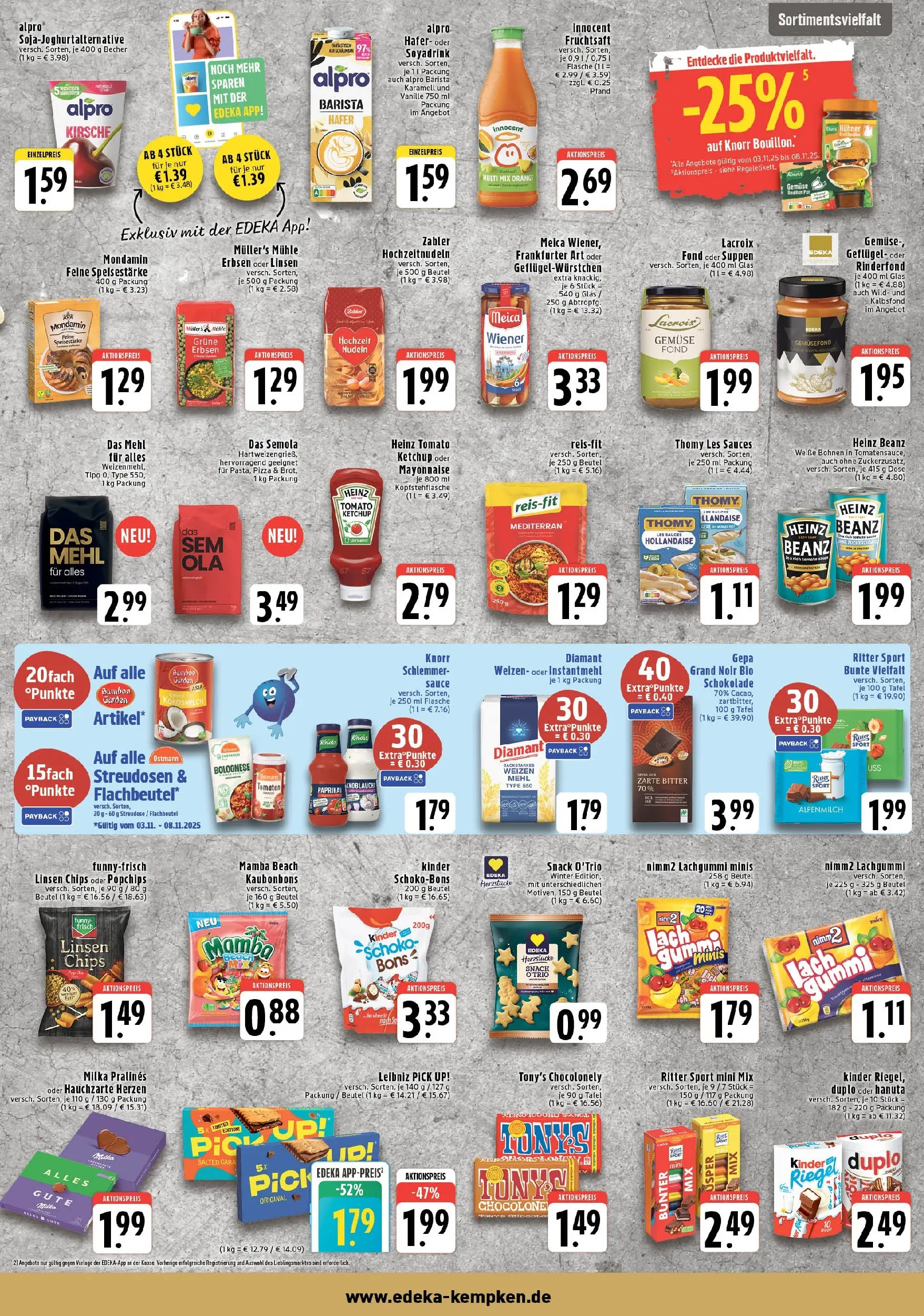 Edeka prospekt Krefeld	 (ab 02.11.2025) » Angebote Online | Seite: 5 | Produkte: Knorr, Alpro, Chips, Erbsen