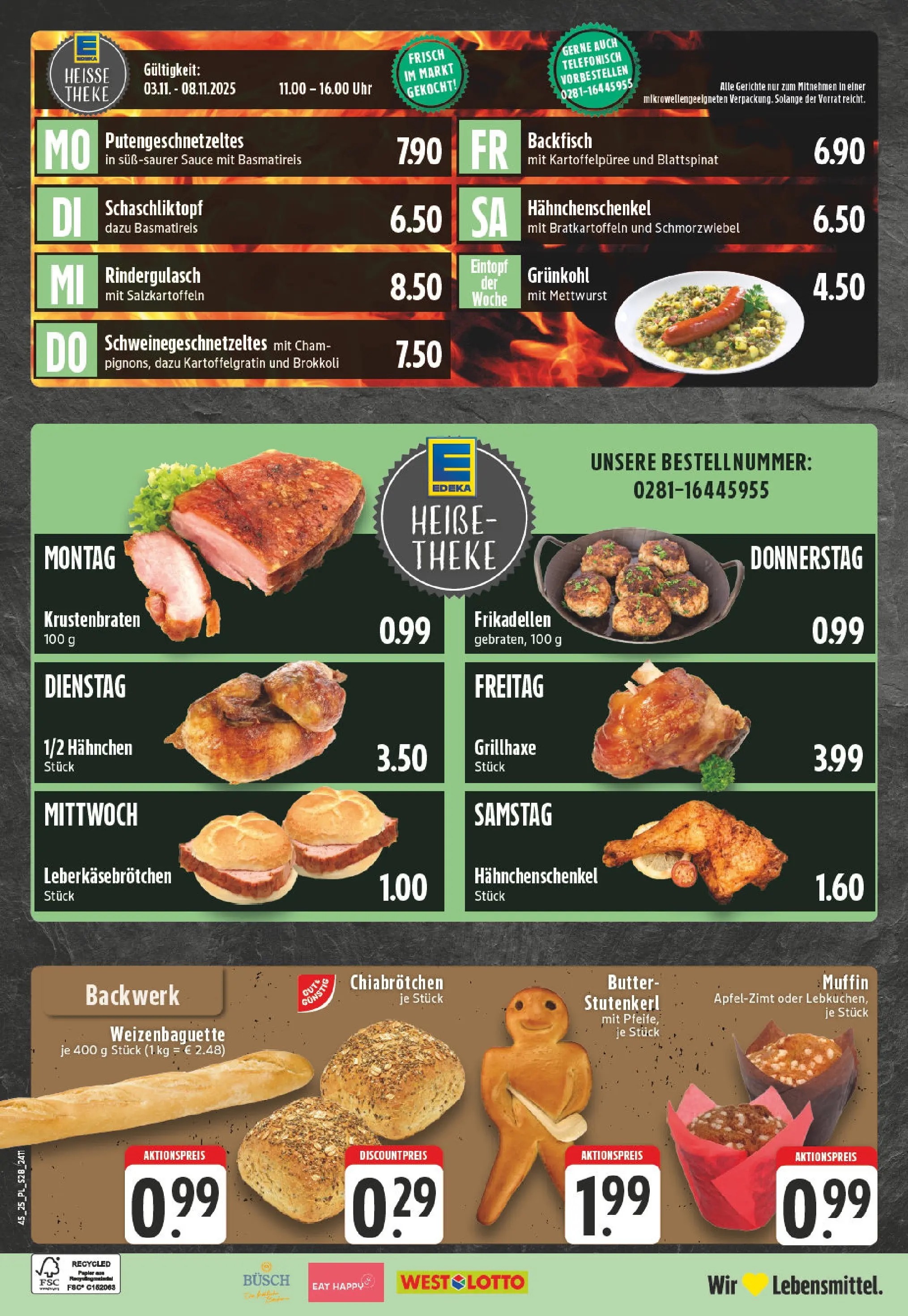 Edeka prospekt Wesel	 (ab 02.11.2025) » Angebote Online | Seite: 28 | Produkte: Basmatireis, Hahnchenschenkel, Theke, Brokkoli