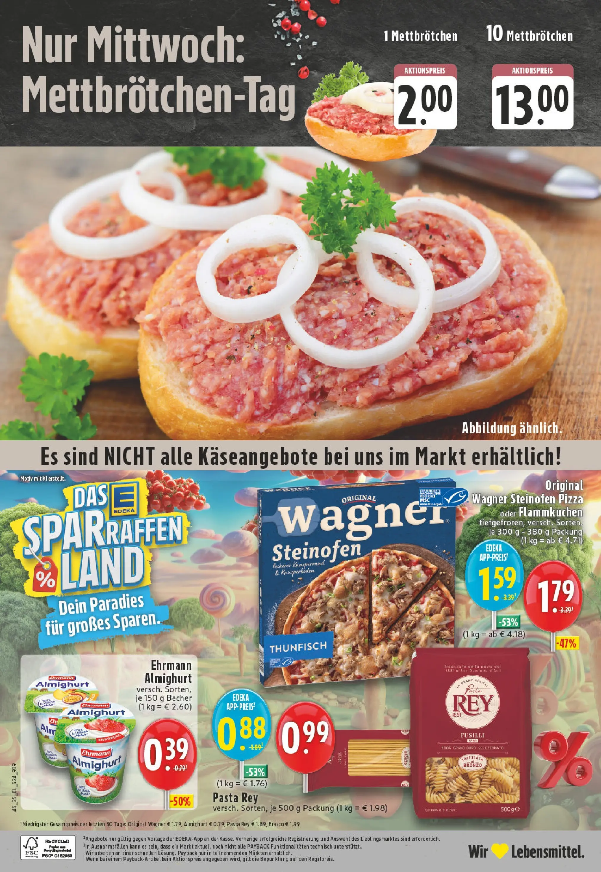 Edeka prospekt Iserlohn	 (ab 02.11.2025) » Angebote Online | Seite: 24 | Produkte: Ehrmann almighurt, Thunfisch, Pasta, Pizza