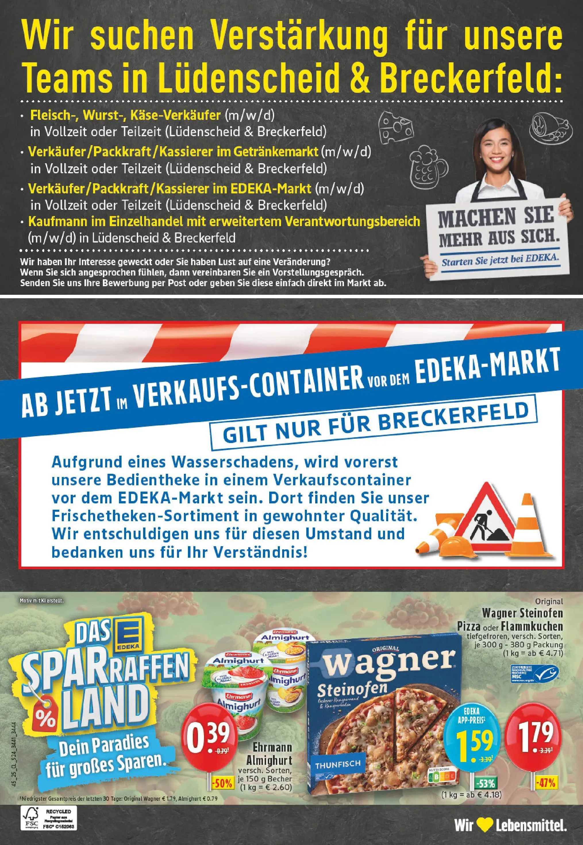 Edeka prospekt Luedenscheid	 (ab 02.11.2025) » Angebote Online | Seite: 24 | Produkte: Ehrmann almighurt, Thunfisch, Pizza
