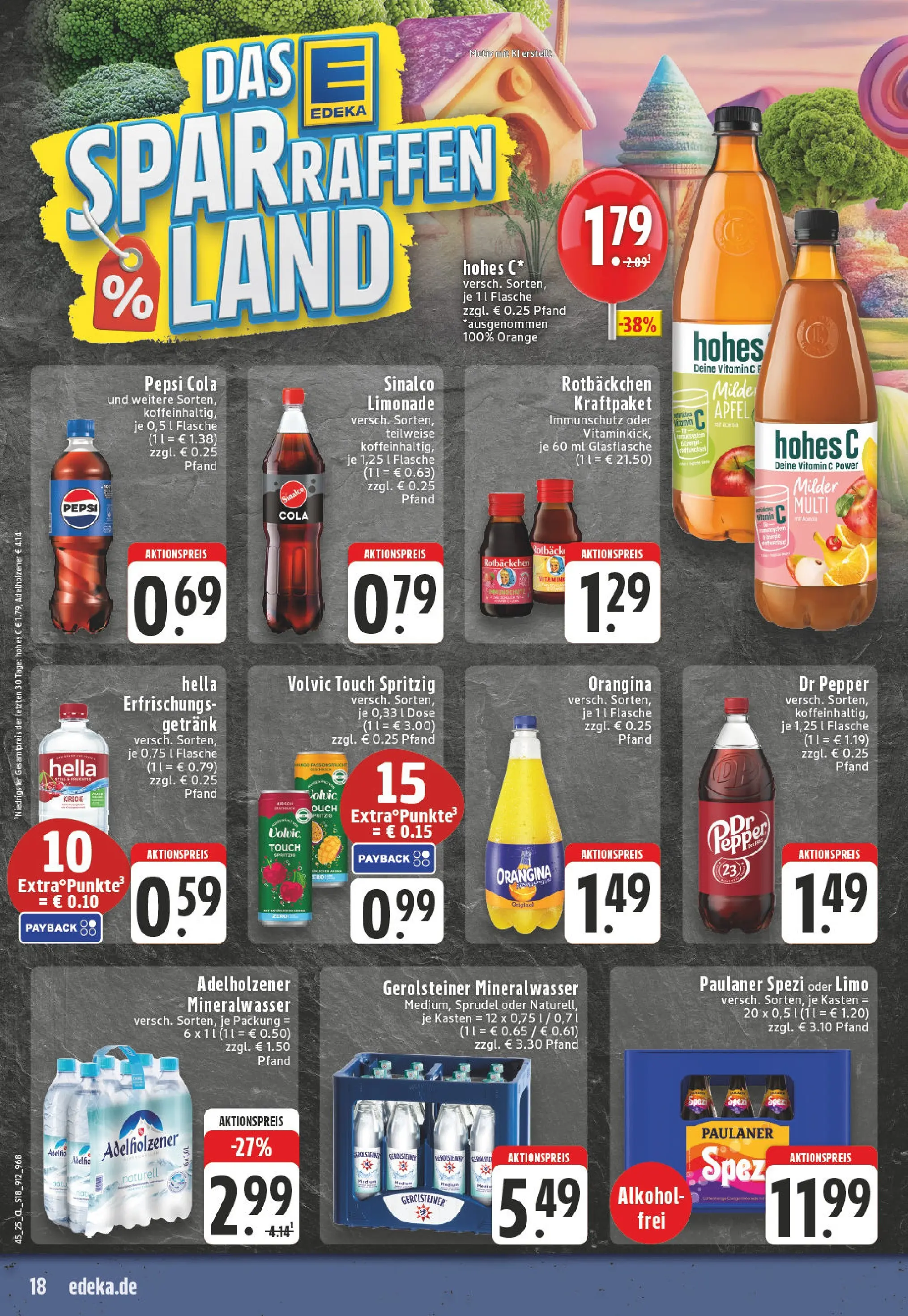 Edeka prospekt Beckum	 (ab 02.11.2025) » Angebote Online | Seite: 18 | Produkte: Cola, Äpfel, Volvic touch, Gerolsteiner