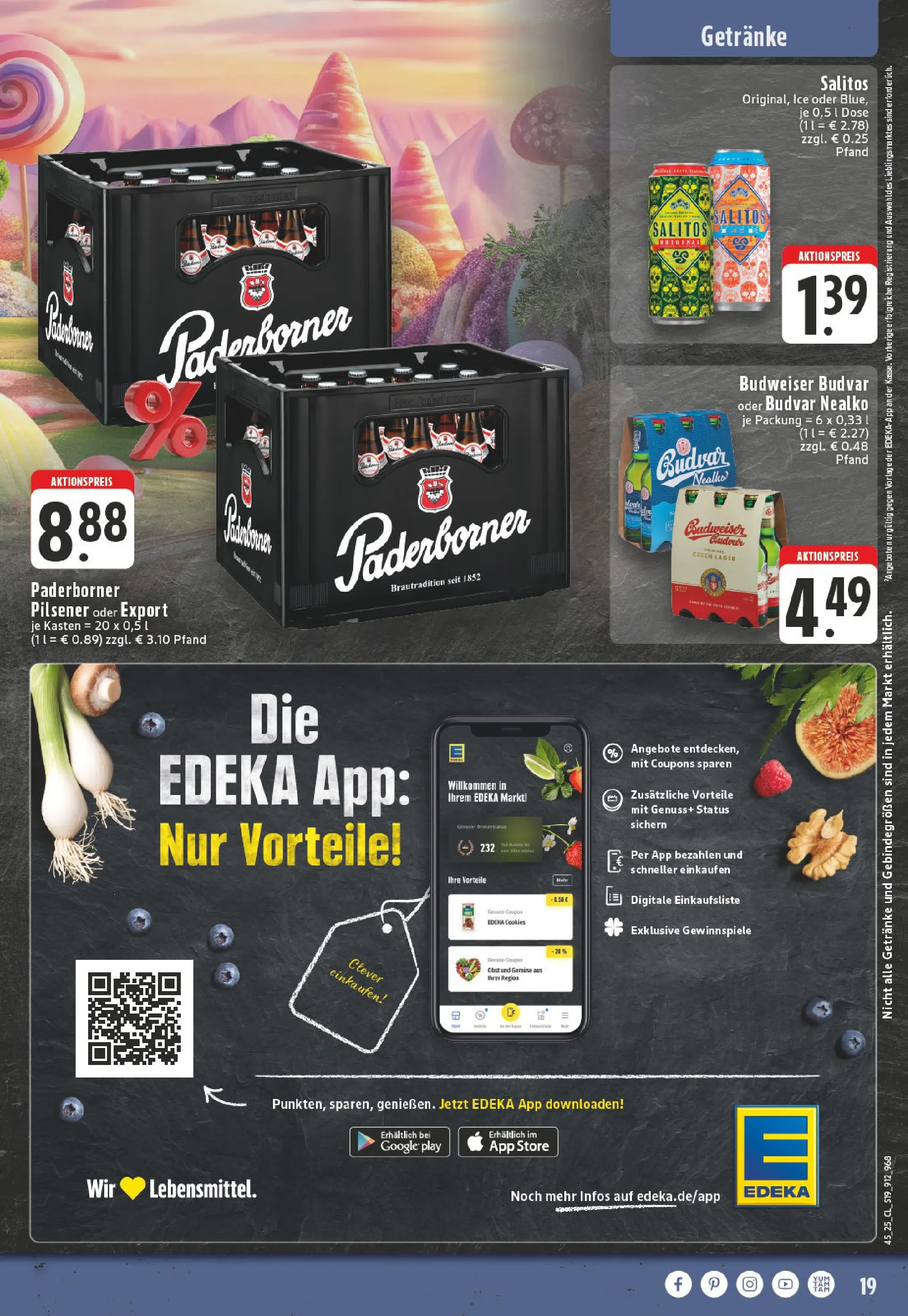 Edeka prospekt Beckum	 (ab 02.11.2025) » Angebote Online | Seite: 19 | Produkte: Obst, Budweiser