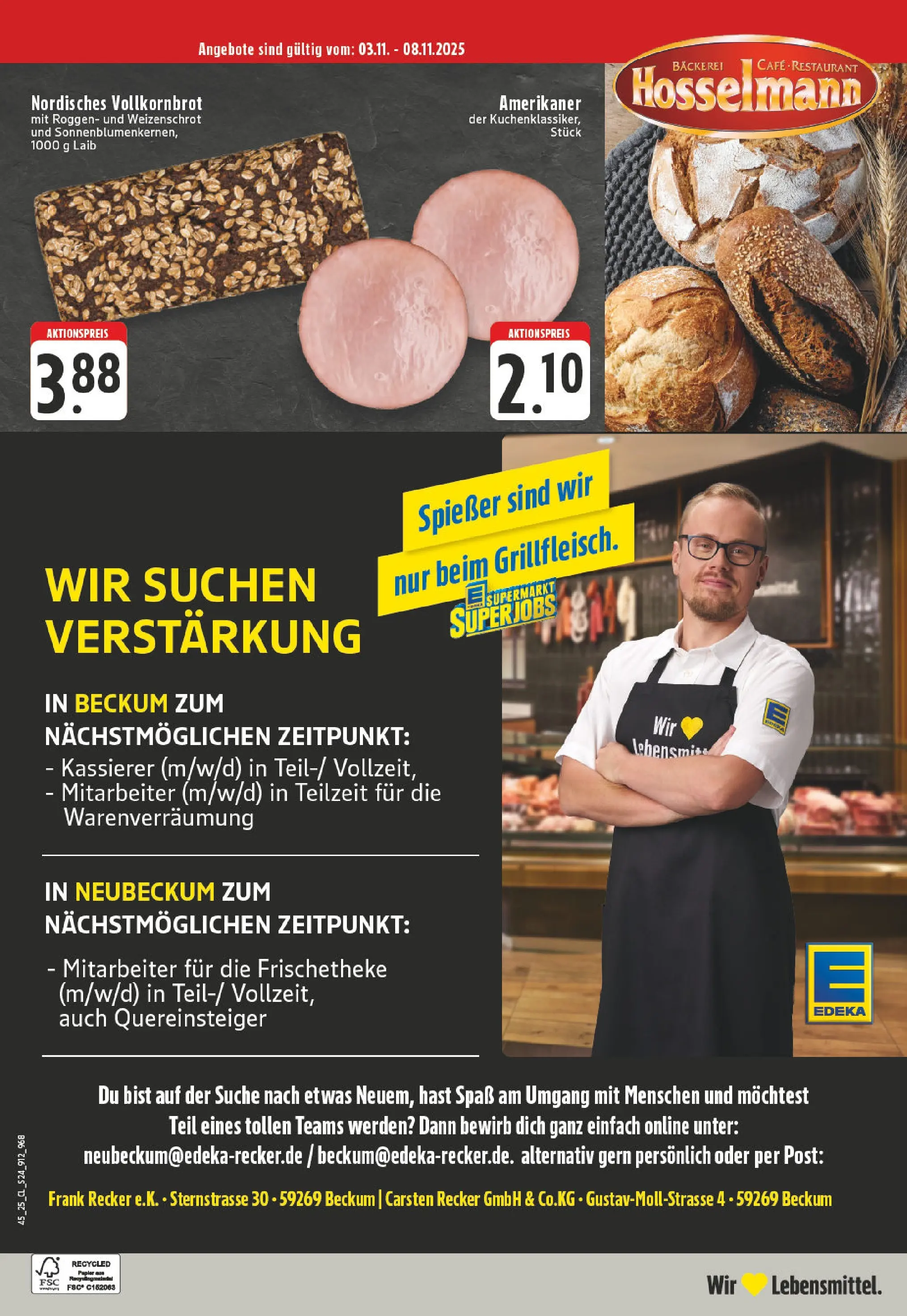 Edeka prospekt Beckum	 (ab 02.11.2025) » Angebote Online | Seite: 24 | Produkte: Bäckerei, Vollkornbrot