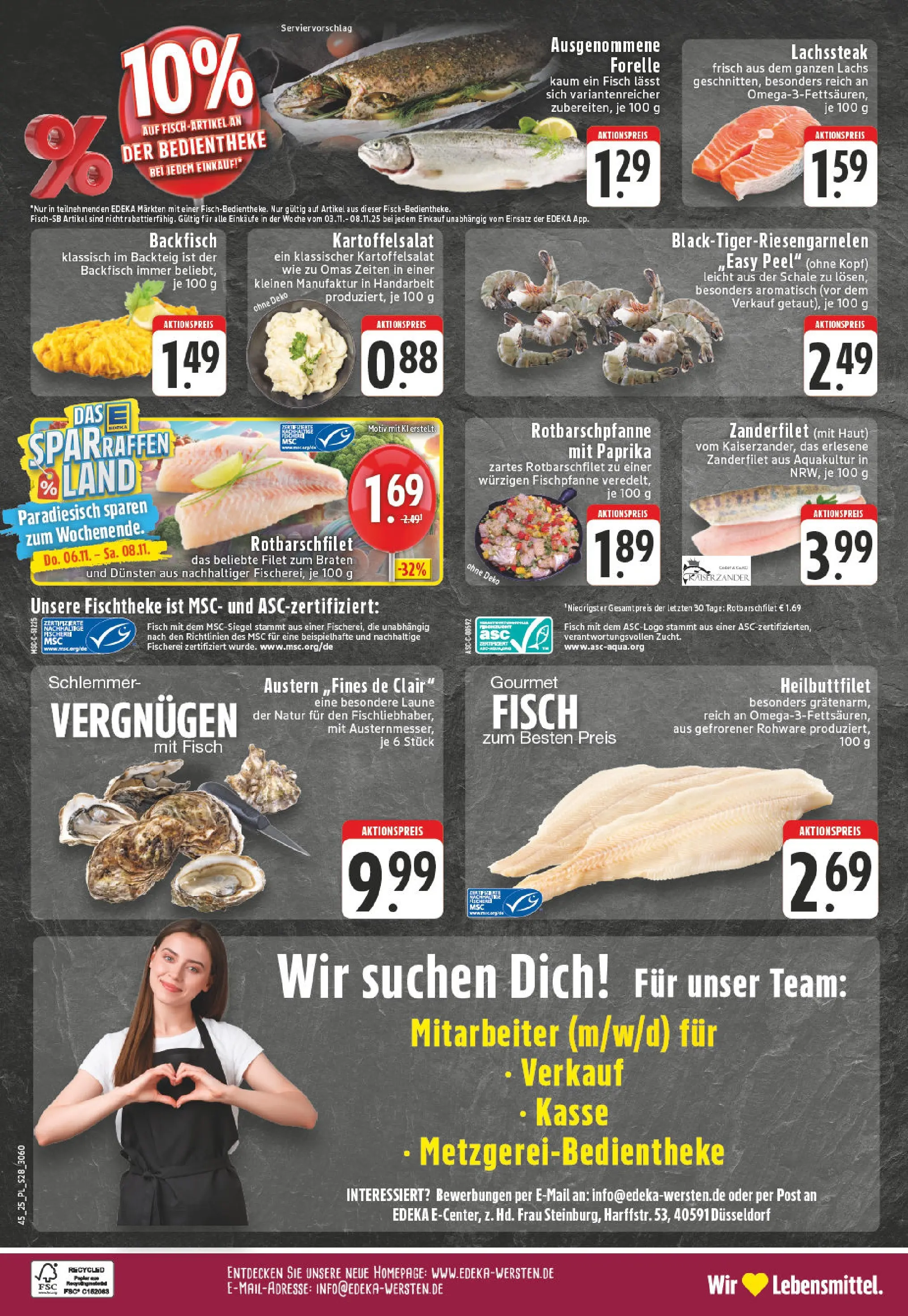 Edeka prospekt Düsseldorf	 (ab 03.11.2025) » Angebote Online | Seite: 28 | Produkte: Fisch, Lachs, Paprika