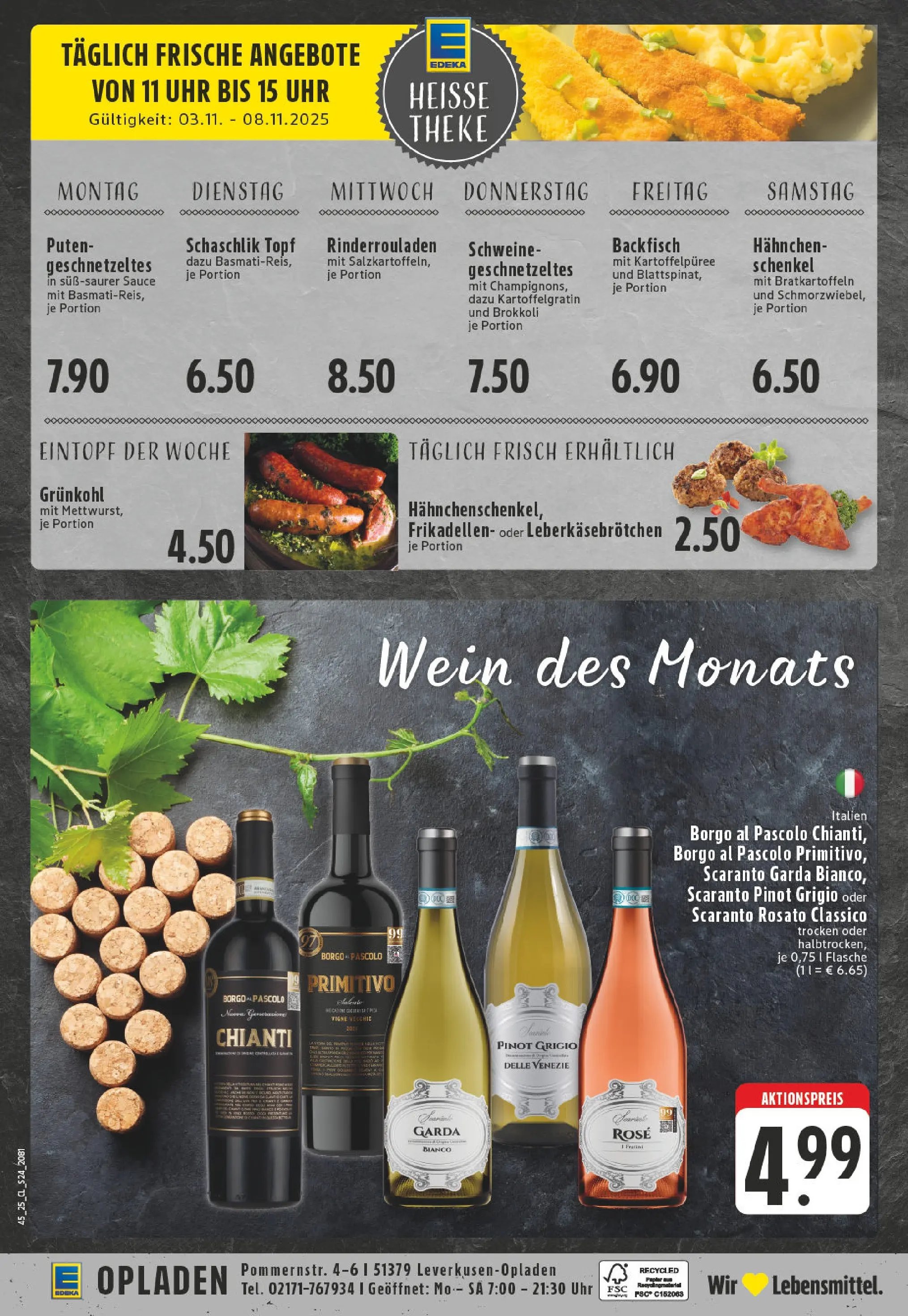 Edeka prospekt Leverkusen	 (ab 02.11.2025) » Angebote Online | Seite: 24 | Produkte: Theke, Rotwein, Wein, Uhr