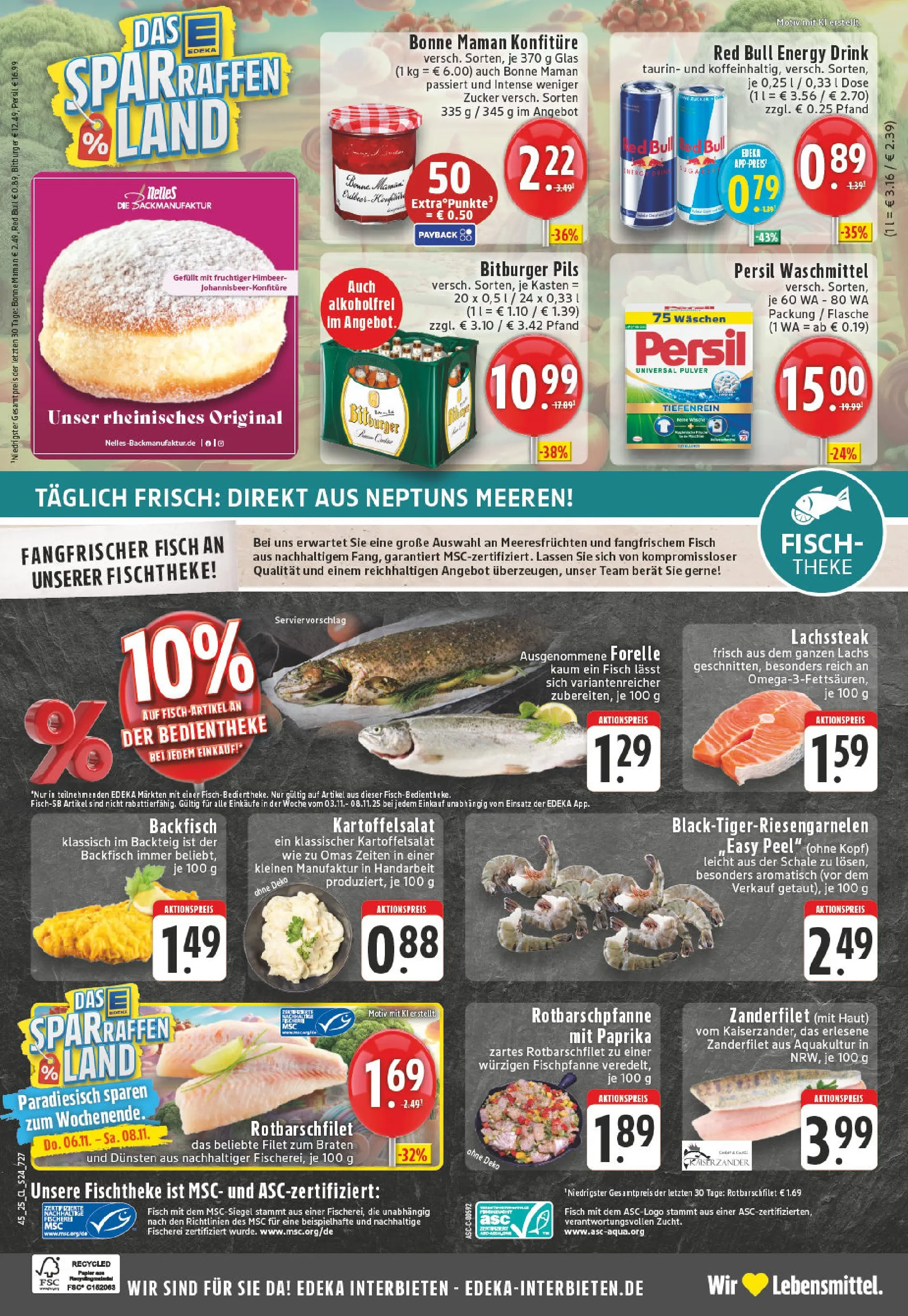 Edeka prospekt Weilerswist	 (ab 02.11.2025) » Angebote Online | Seite: 24 | Produkte: Bitburger, Red bull, Waschmittel, Zucker