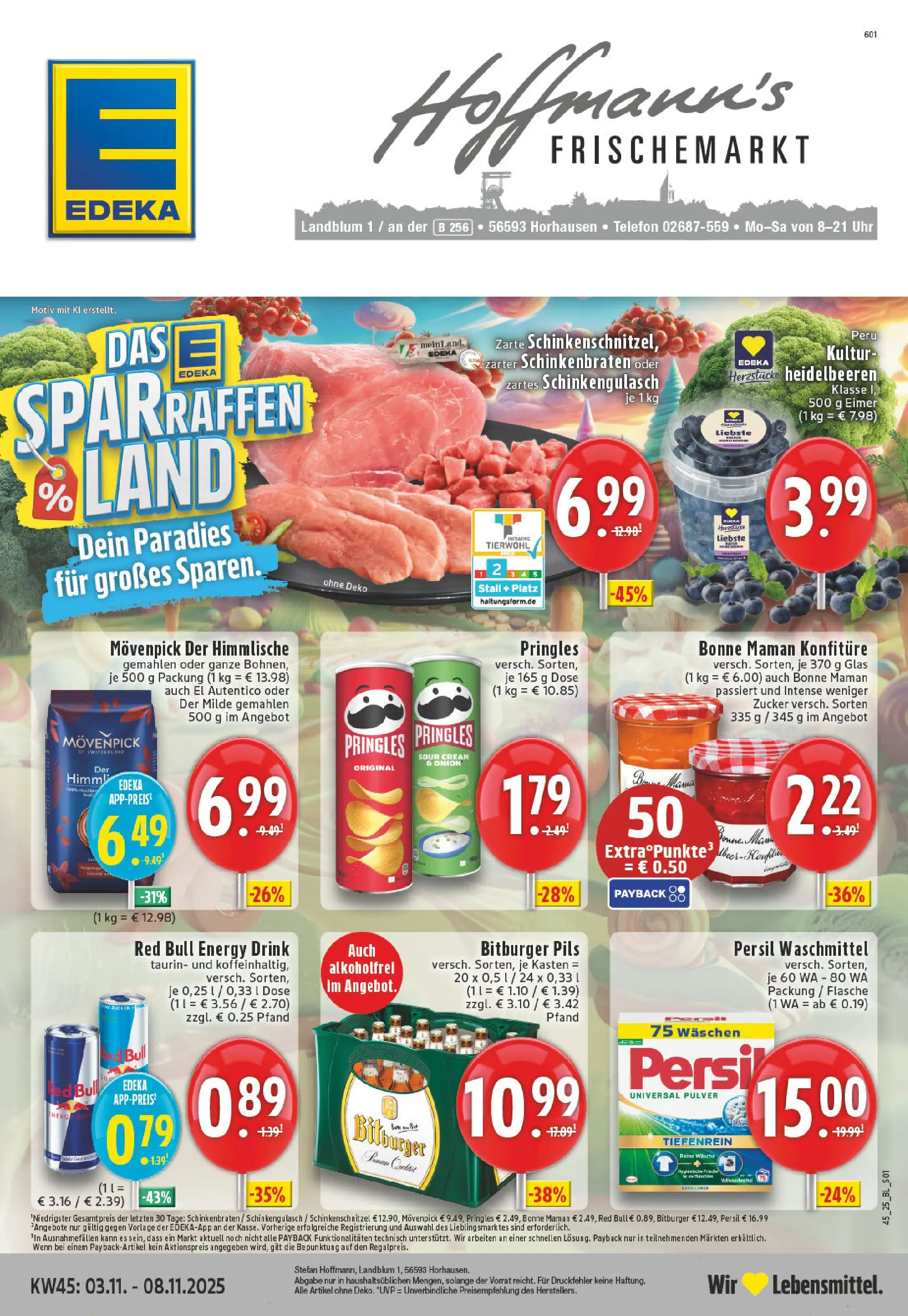 Edeka prospekt Horhausen	 (ab 02.11.2025) » Angebote Online | Seite: 1 | Produkte: Bitburger, Red bull, Energy, Persil