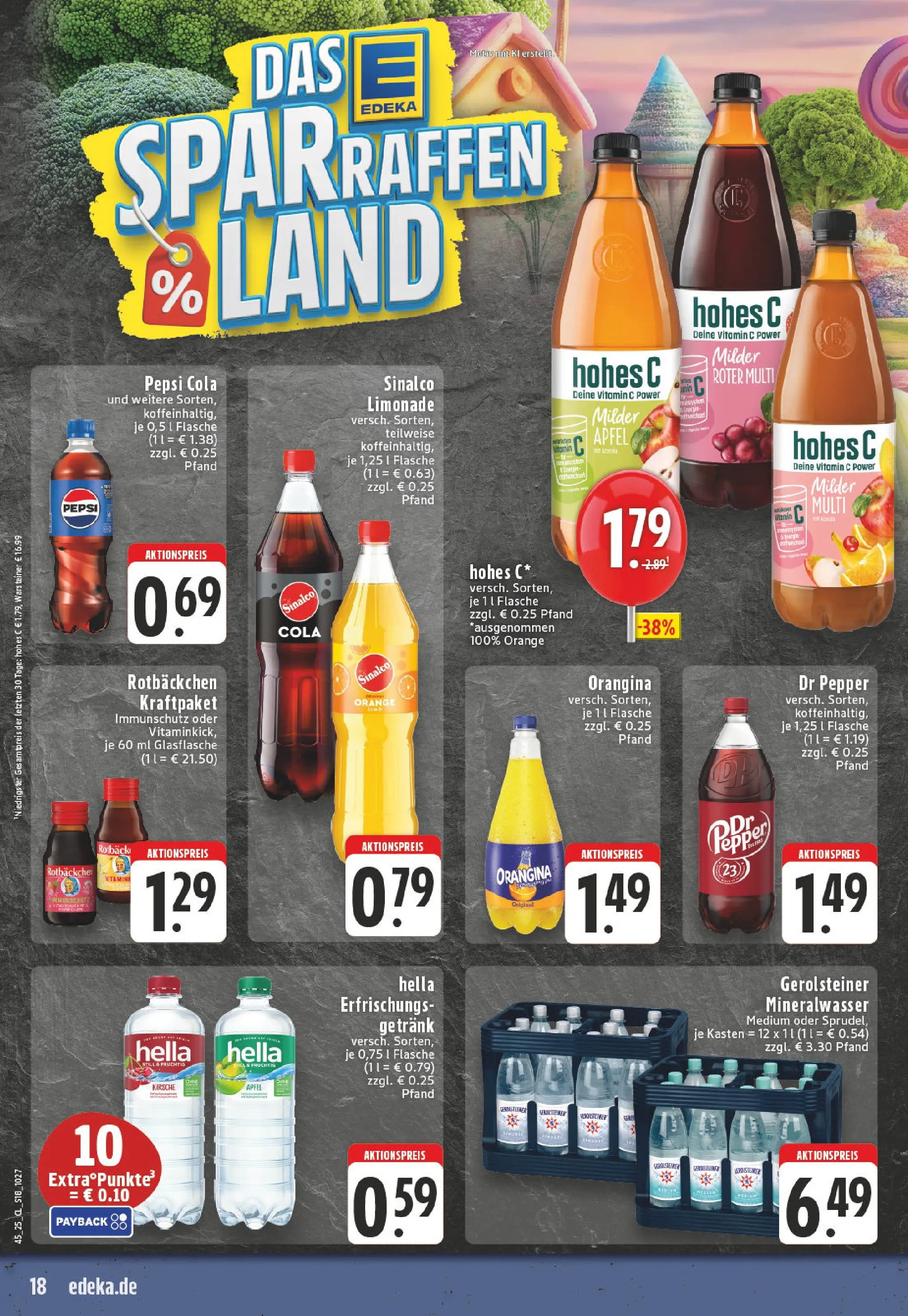 Edeka prospekt Ruppichteroth	 (ab 02.11.2025) » Angebote Online | Seite: 18 | Produkte: Cola, Hella, Hohes c, Gerolsteiner